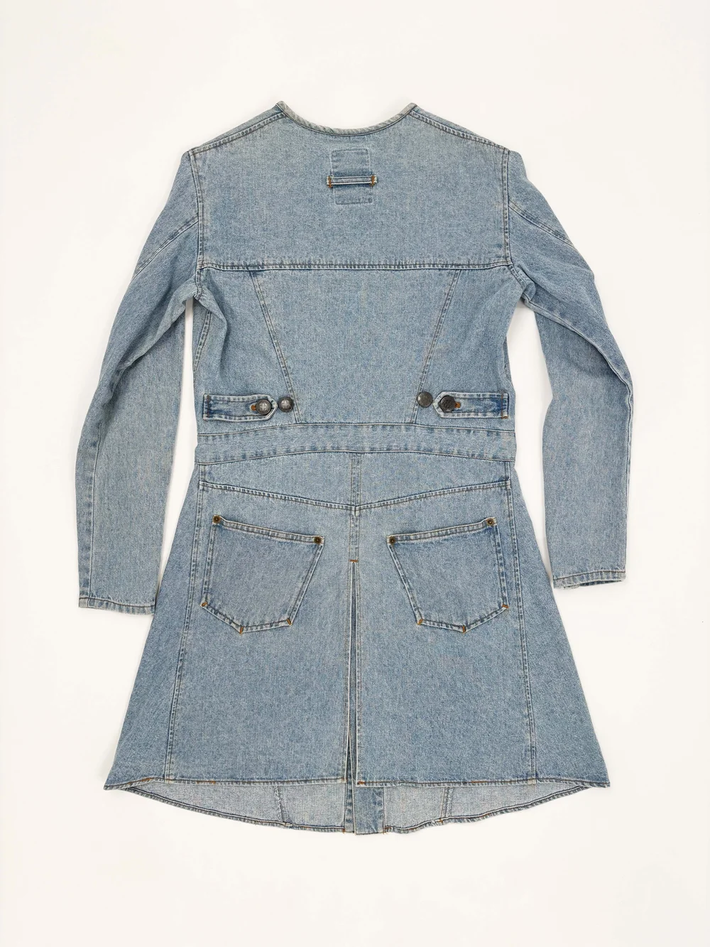 white christmas dresses Jean Paul Gaultier Denim Patchwork Dress main image 0