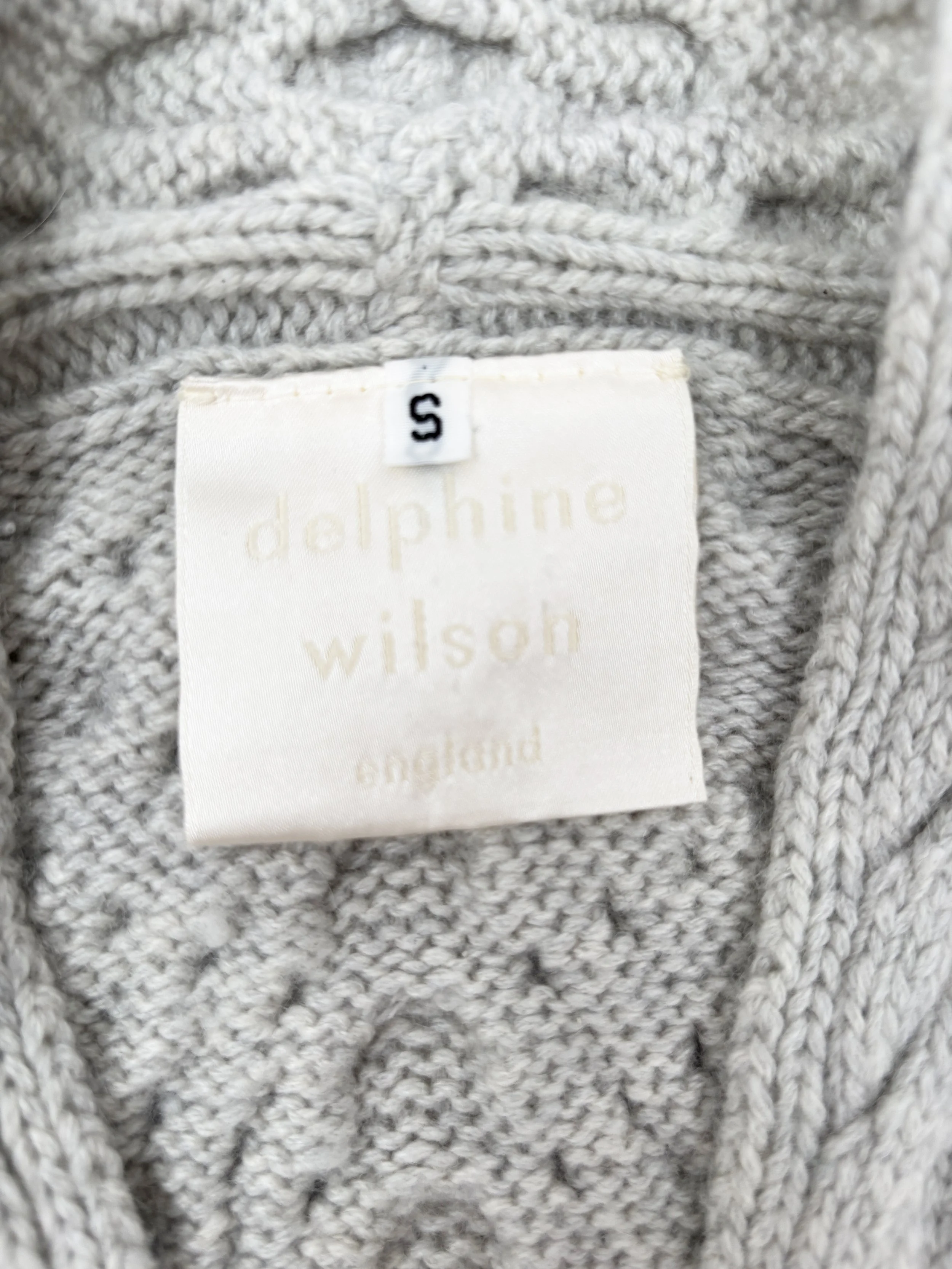 delphine wilson spine cardigan cashmere vintage
