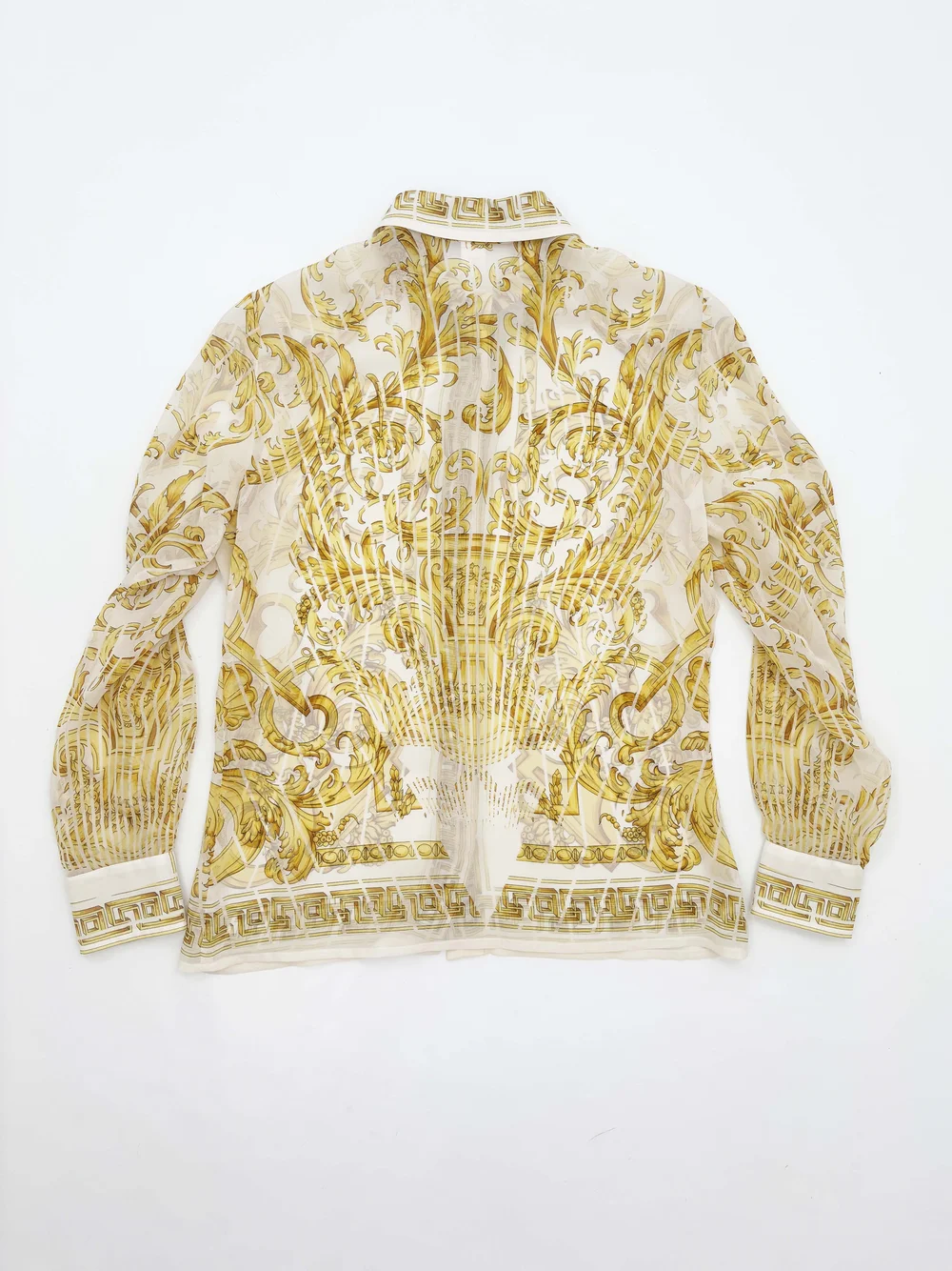 Gianni Versace baroque print silk shirt — JAMES VELORIA