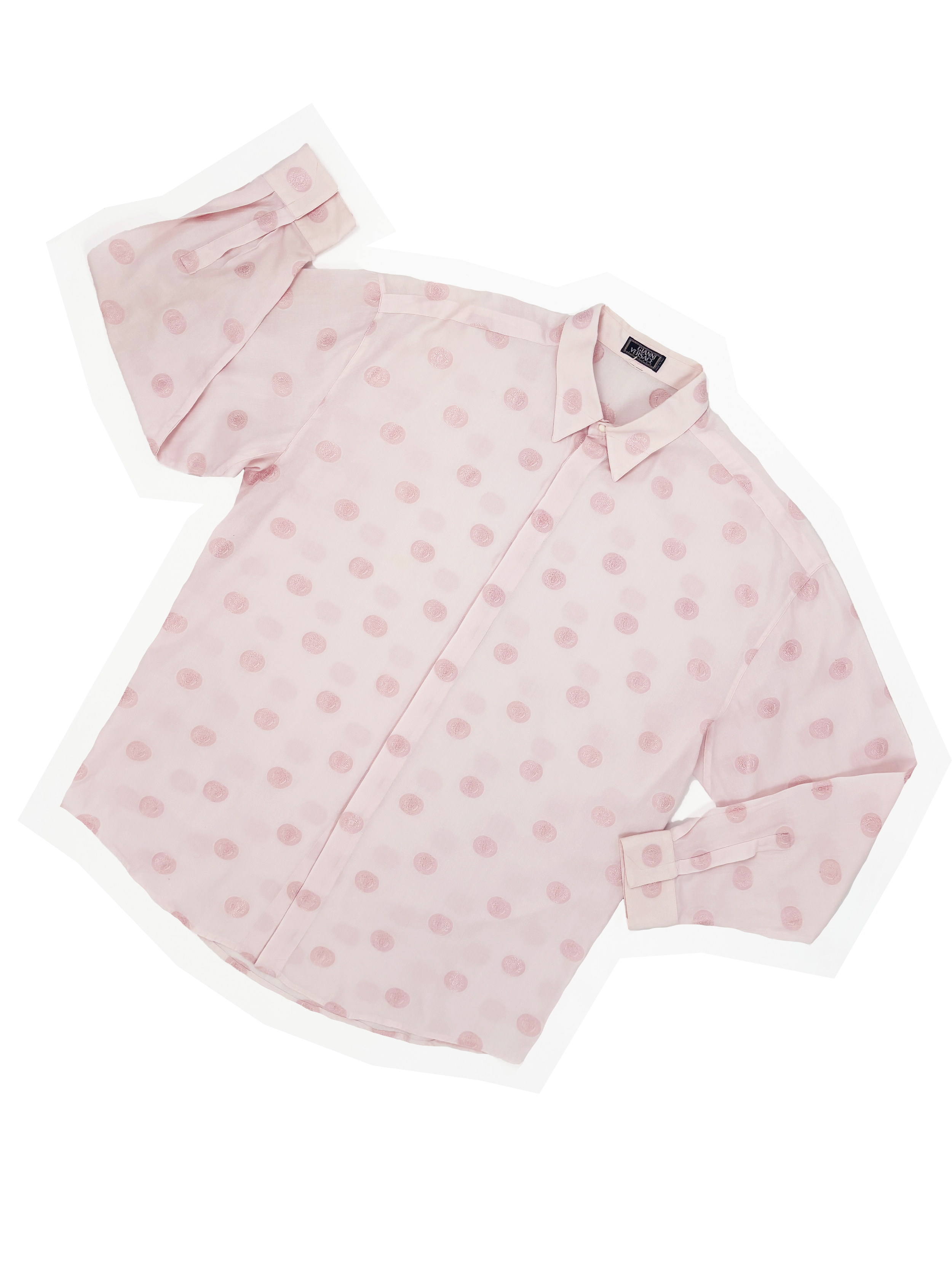 Gianni Versace pink medusa head shirt