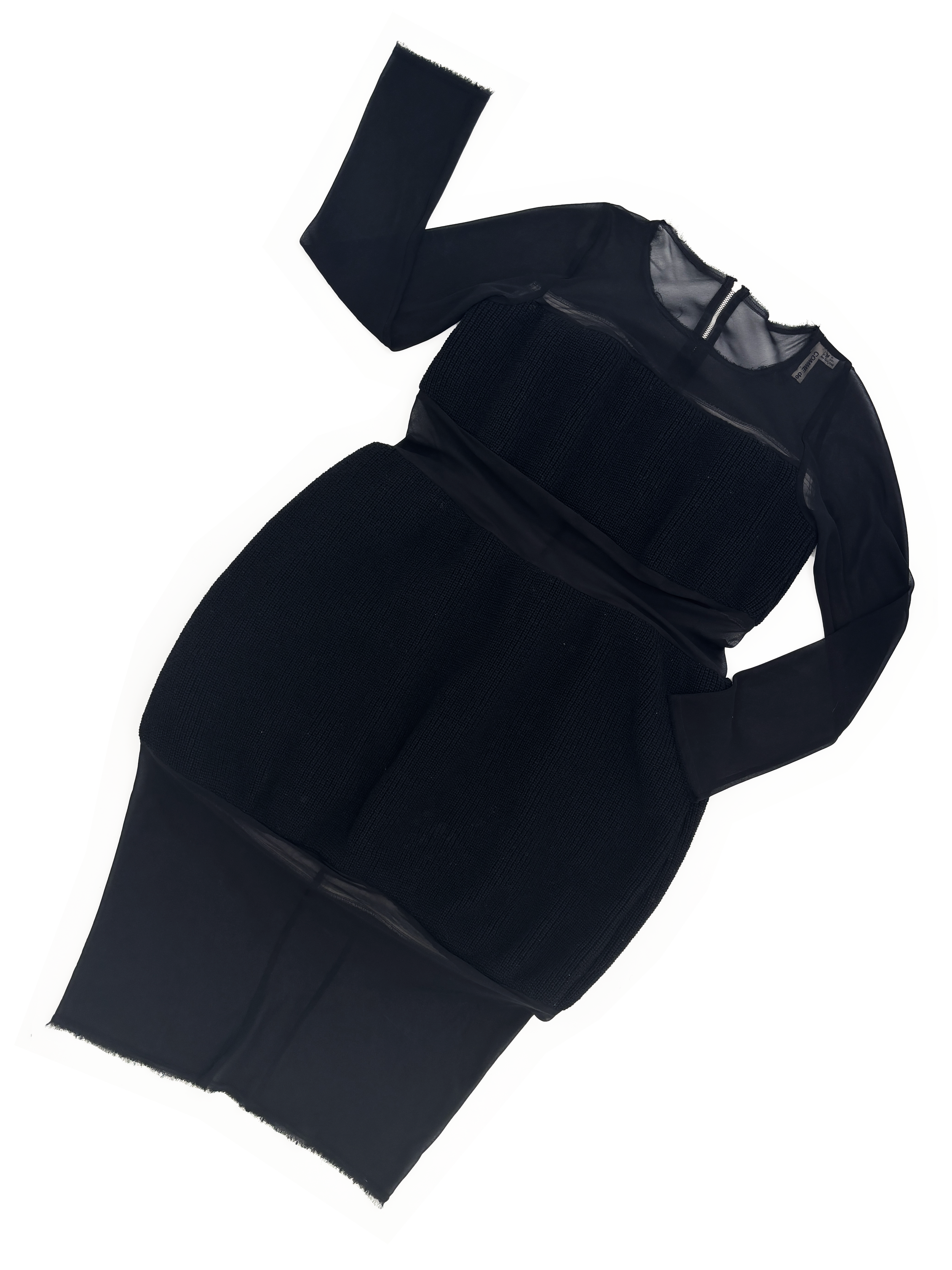 Comme des Garcons F/W 2014 padded sheer dress