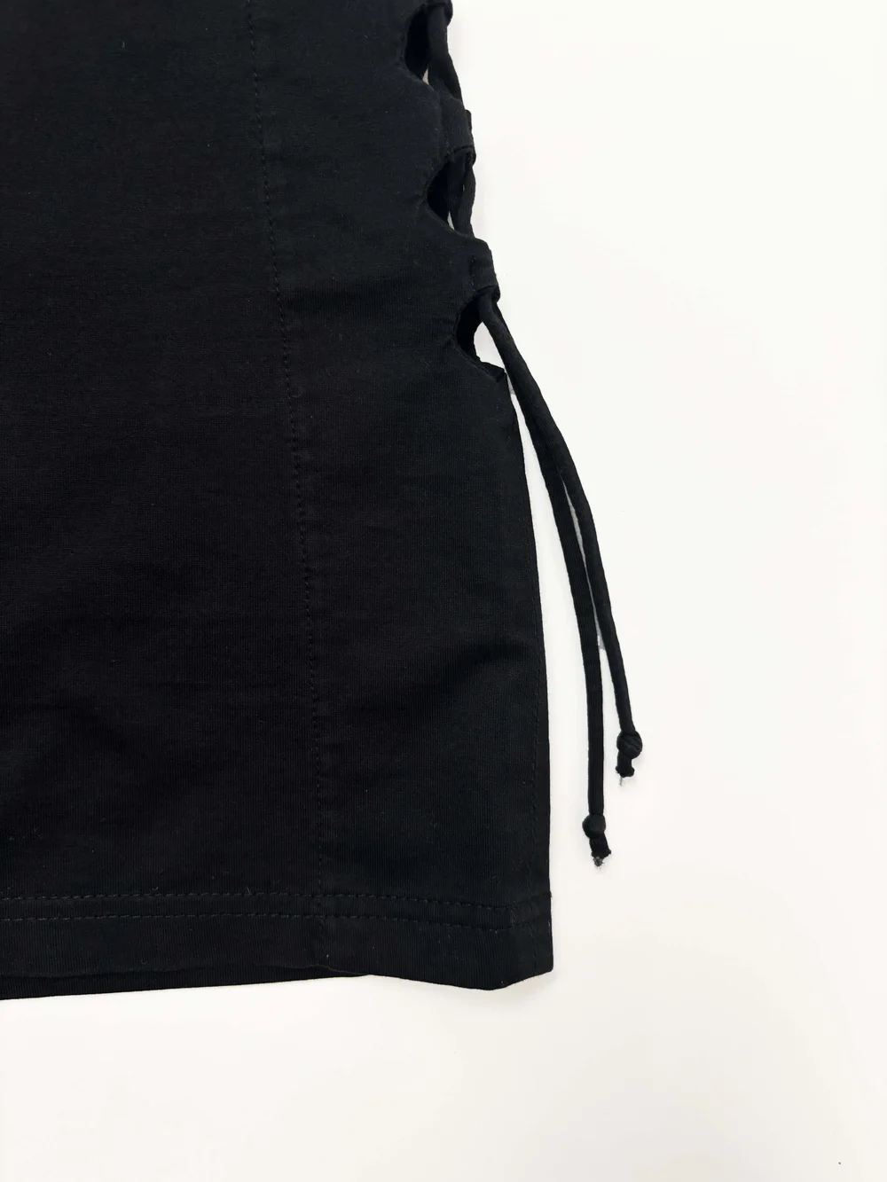 Helmut Lang S/S 2001 lace up side tank top — JAMES VELORIA