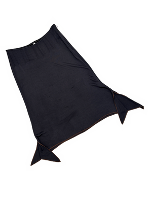 Roberto Cavalli suede cutout ruffle skirt — JAMES VELORIA