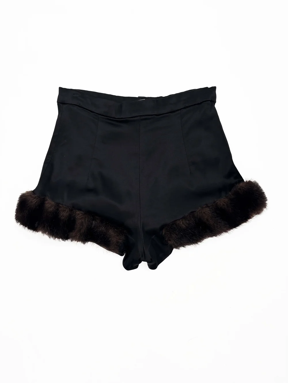 Vivienne Westwood F/W 1991 furry trim shorts — JAMES VELORIA