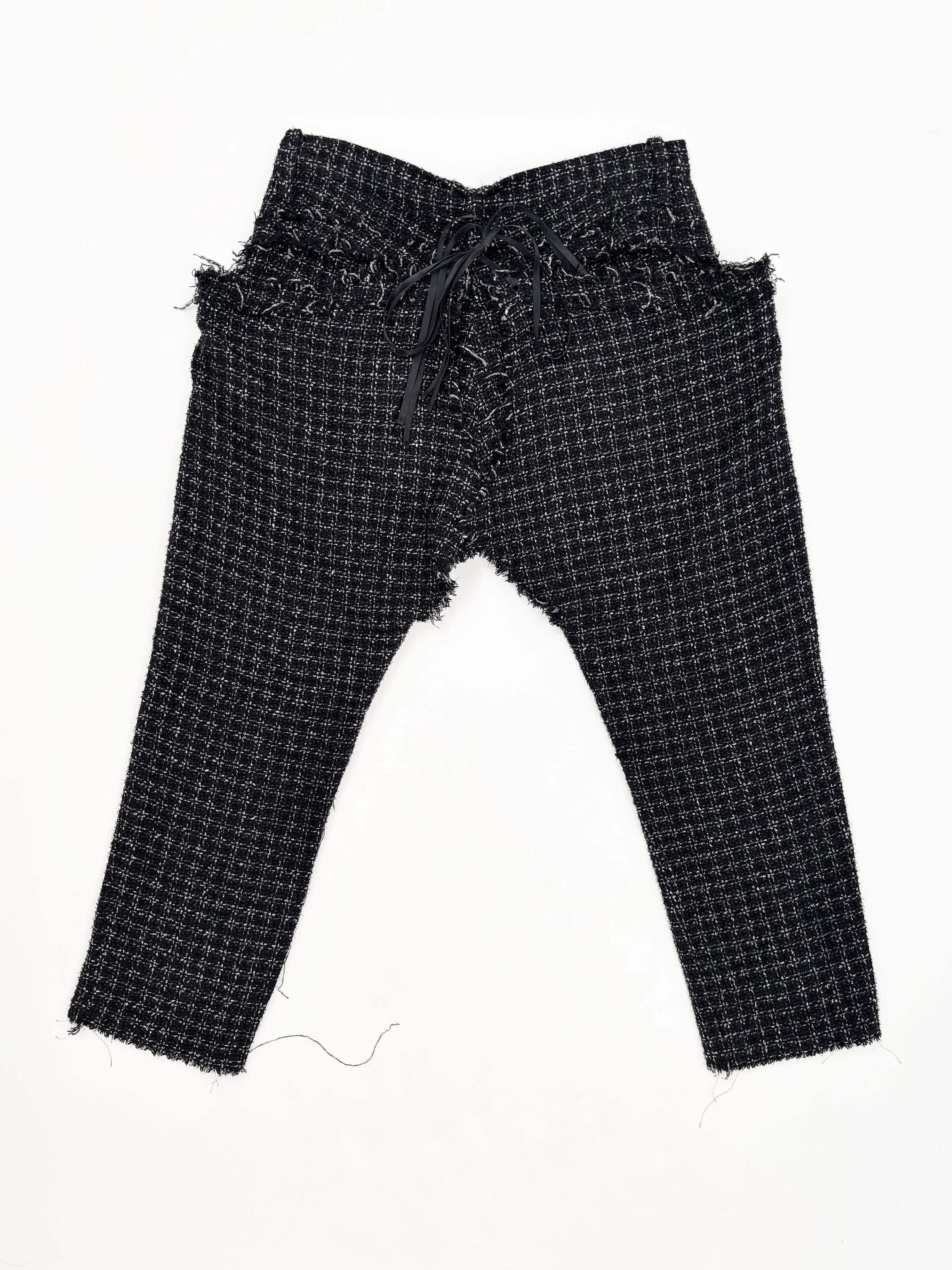 yohji yamamoto spring summer 2009 tweed capri pants