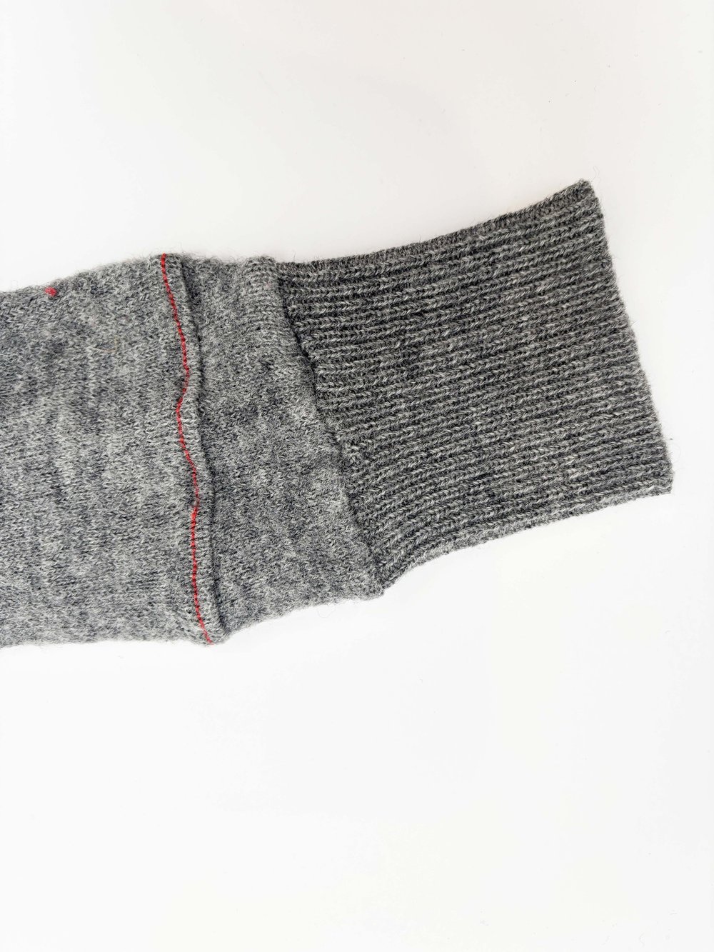 Balenciaga F/W 2002 gray asymmetrical sweater — JAMES VELORIA