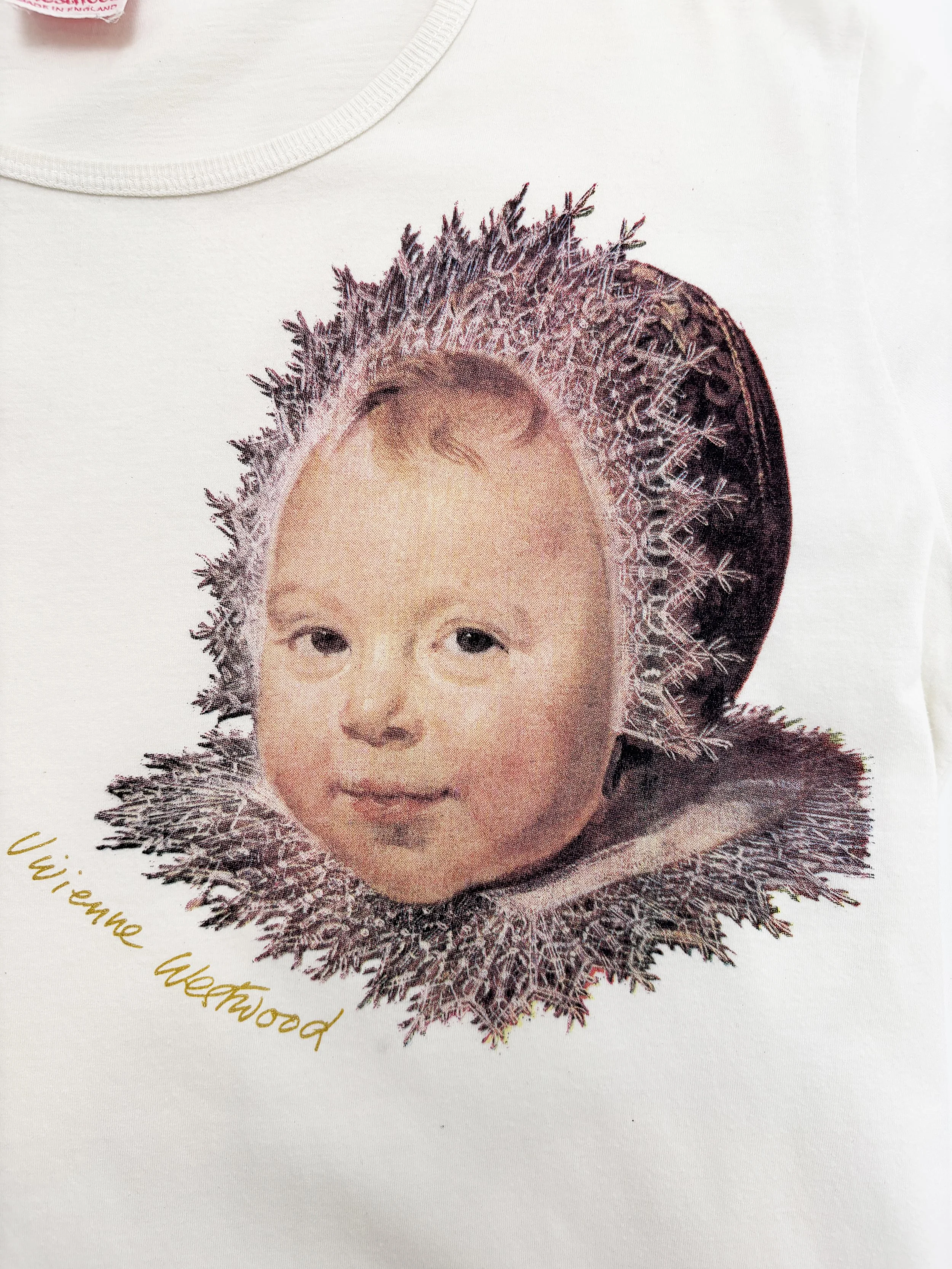 vivienne westwood fall winter 1992 baby head print shirt