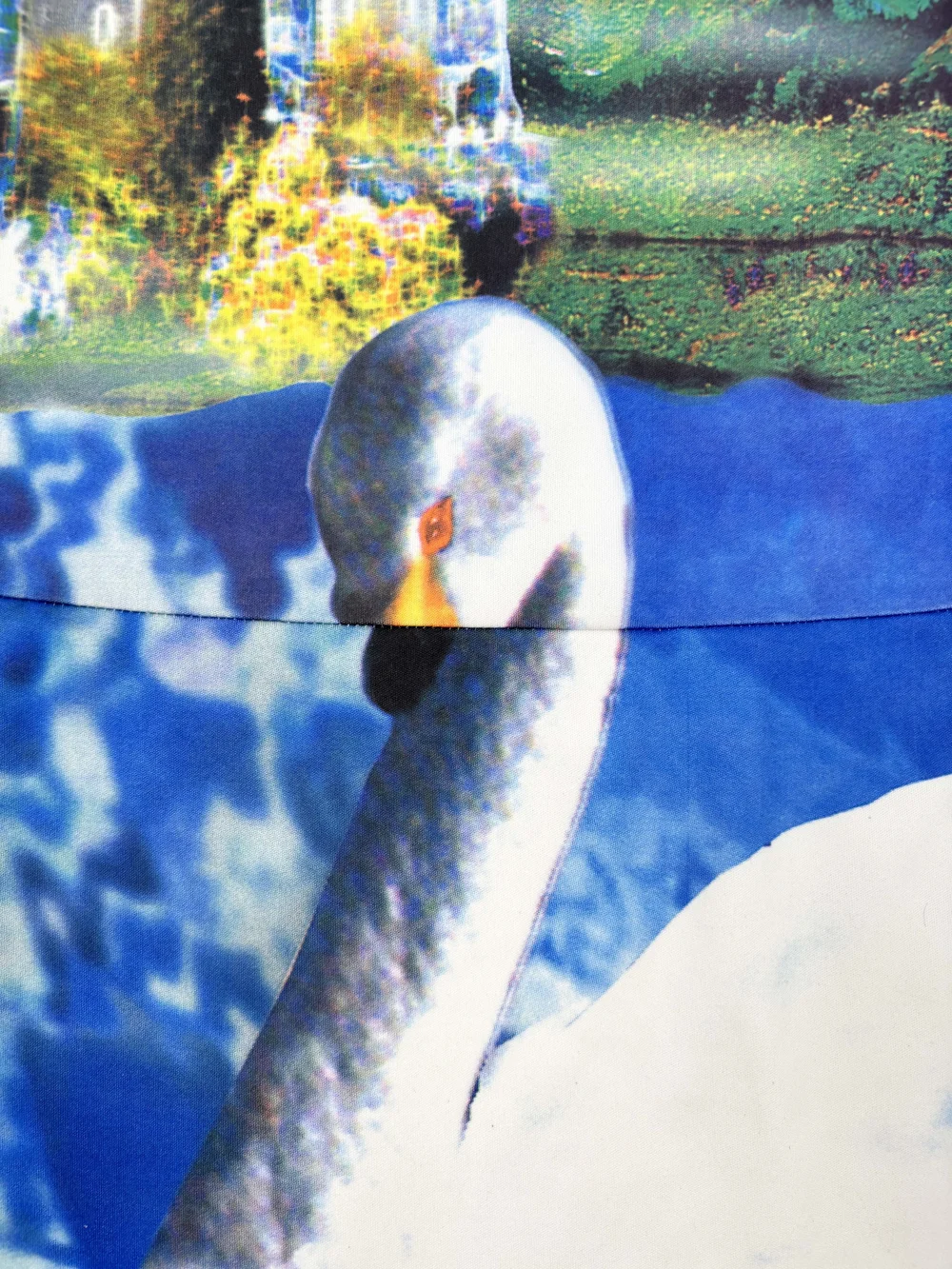 Wild & Lethal Trash F/W 1996 swan print dress — JAMES VELORIA