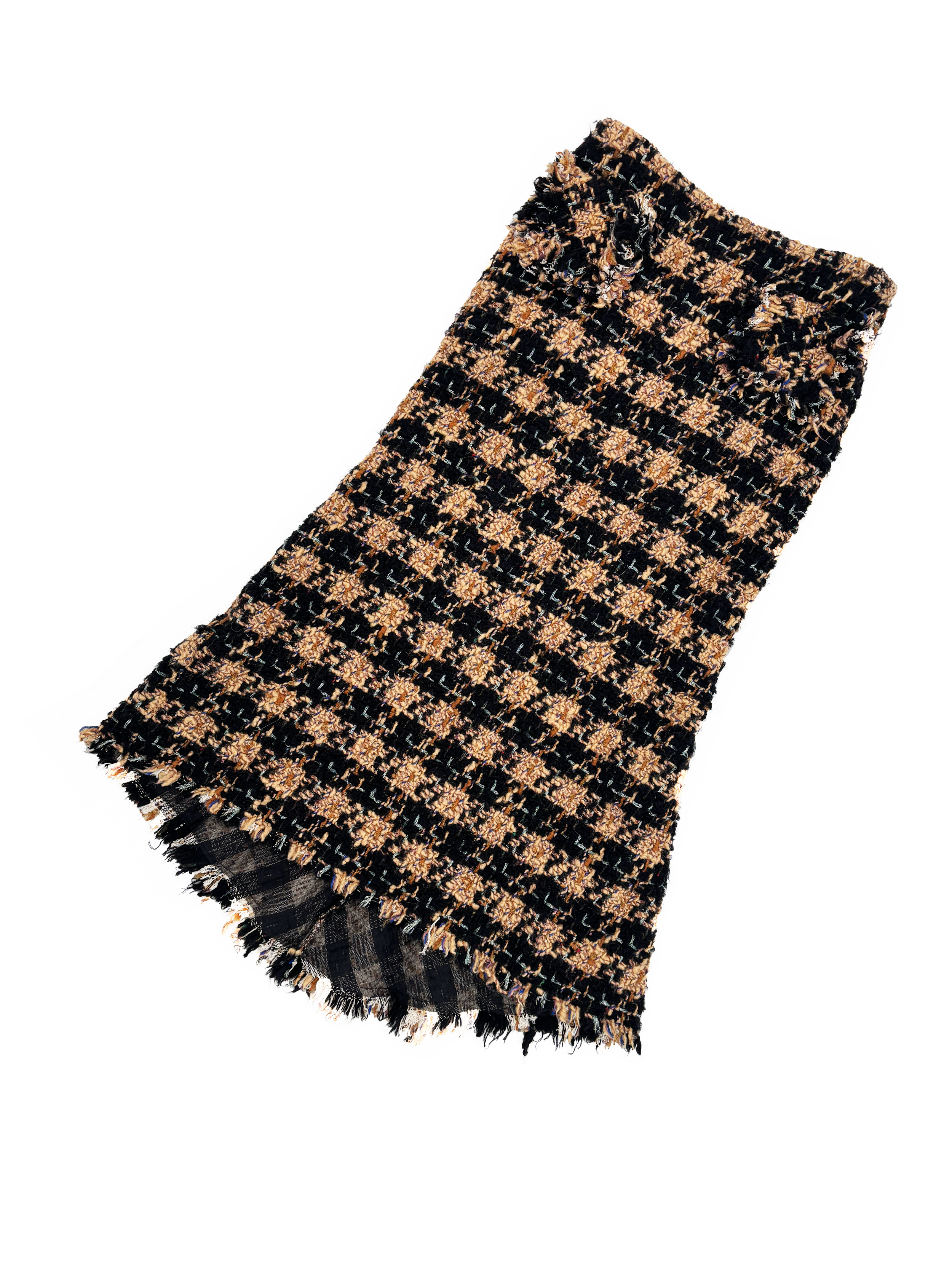 Junya Watanabe F/W 2000 tweed maxi skirt