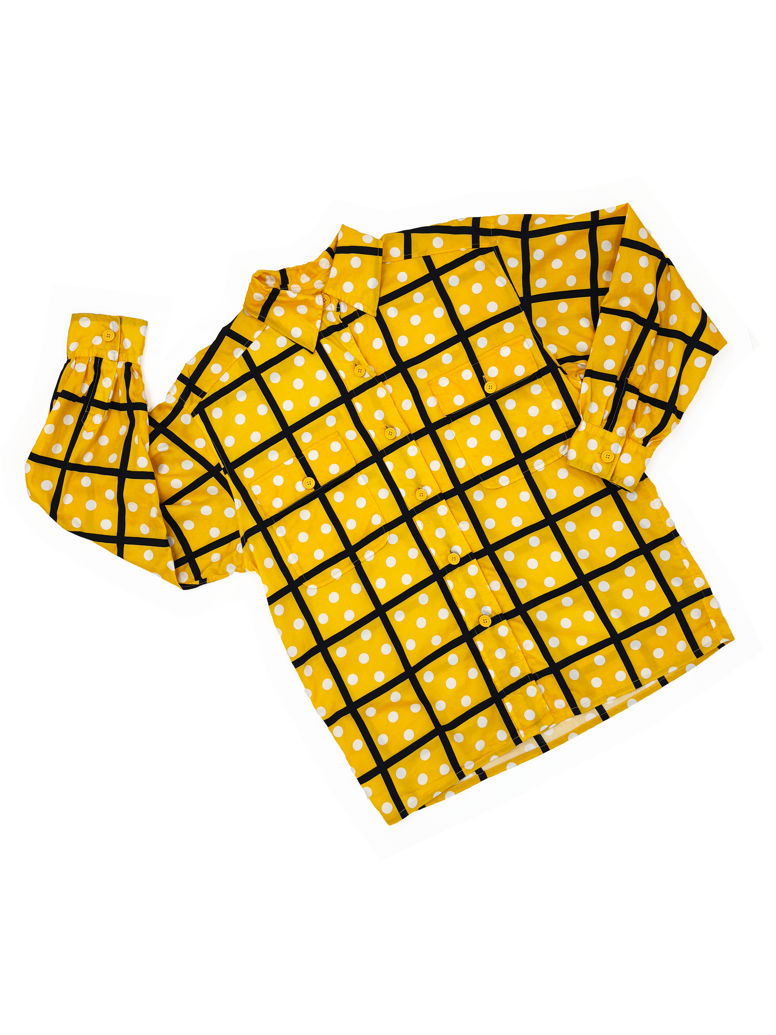 yves-saint-laurent-rive-gauche-80s-1980s-yellow-polka-dot-shirt-stripe-black-white-vintage-ysl.png