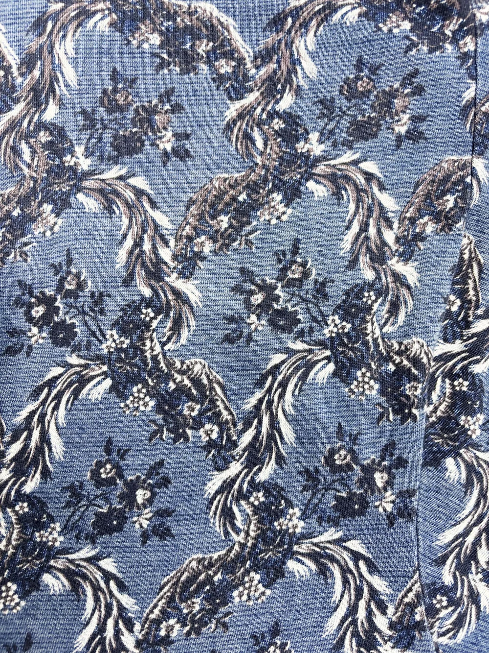 Vivienne Westwood F/W 1996 blue floral top — JAMES VELORIA