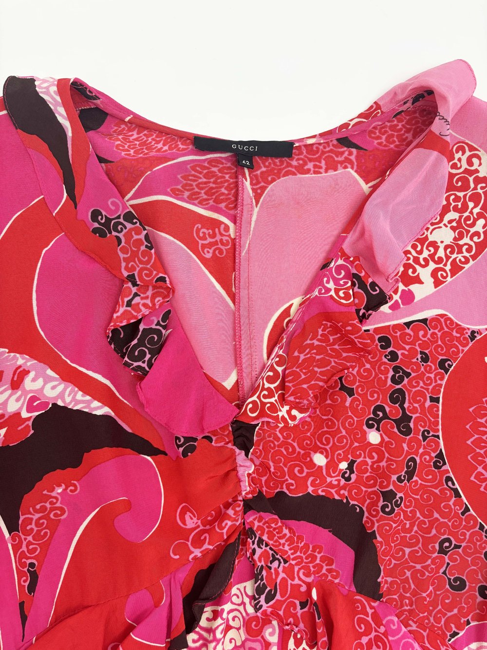 Gucci S/S 1999 pink floral print dress — JAMES VELORIA