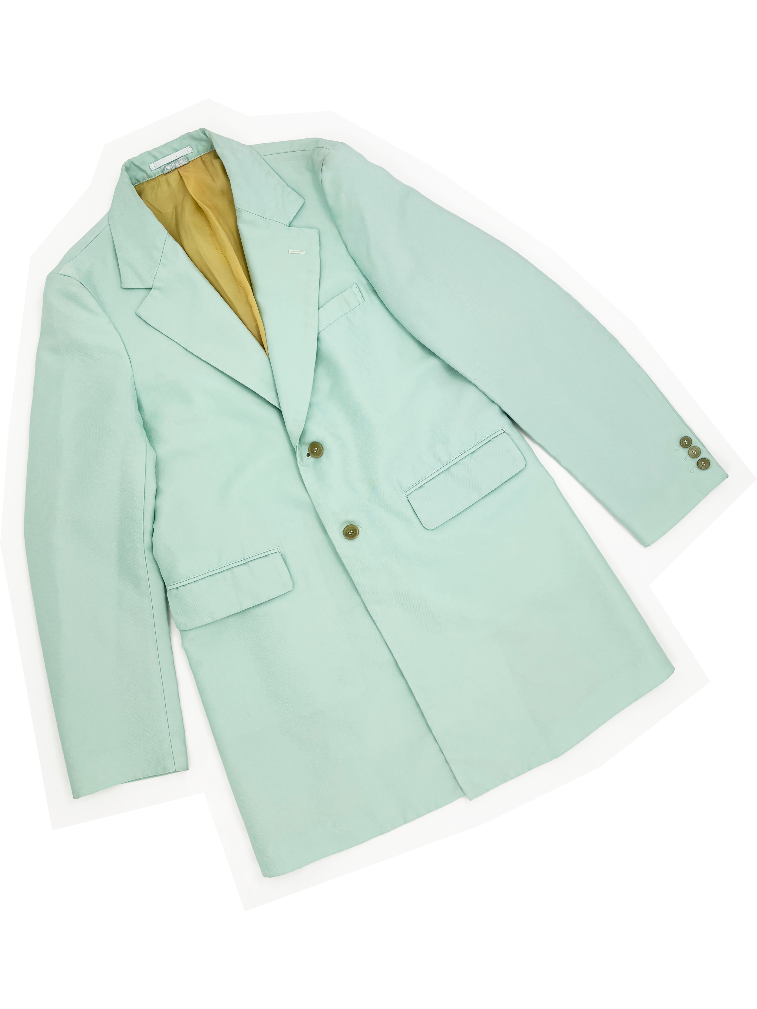 Comme des Garcons Homme Plus S/S 2018 mint green jacket