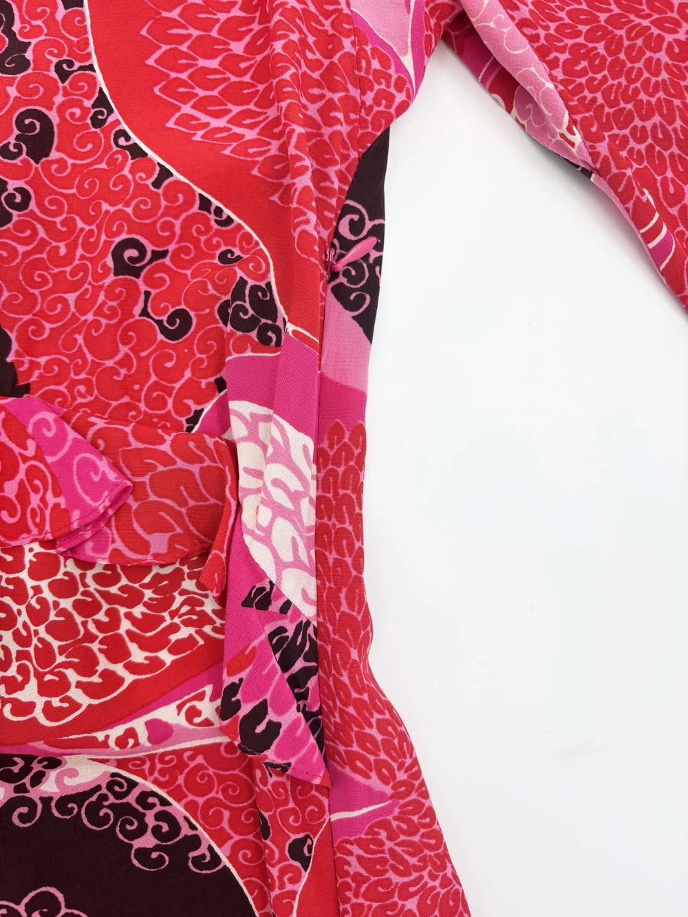 gucci pink floral dress GUCCI Floral print pink silk crpe de chine Dress 38 IT / XS Brand New  RRP$6840