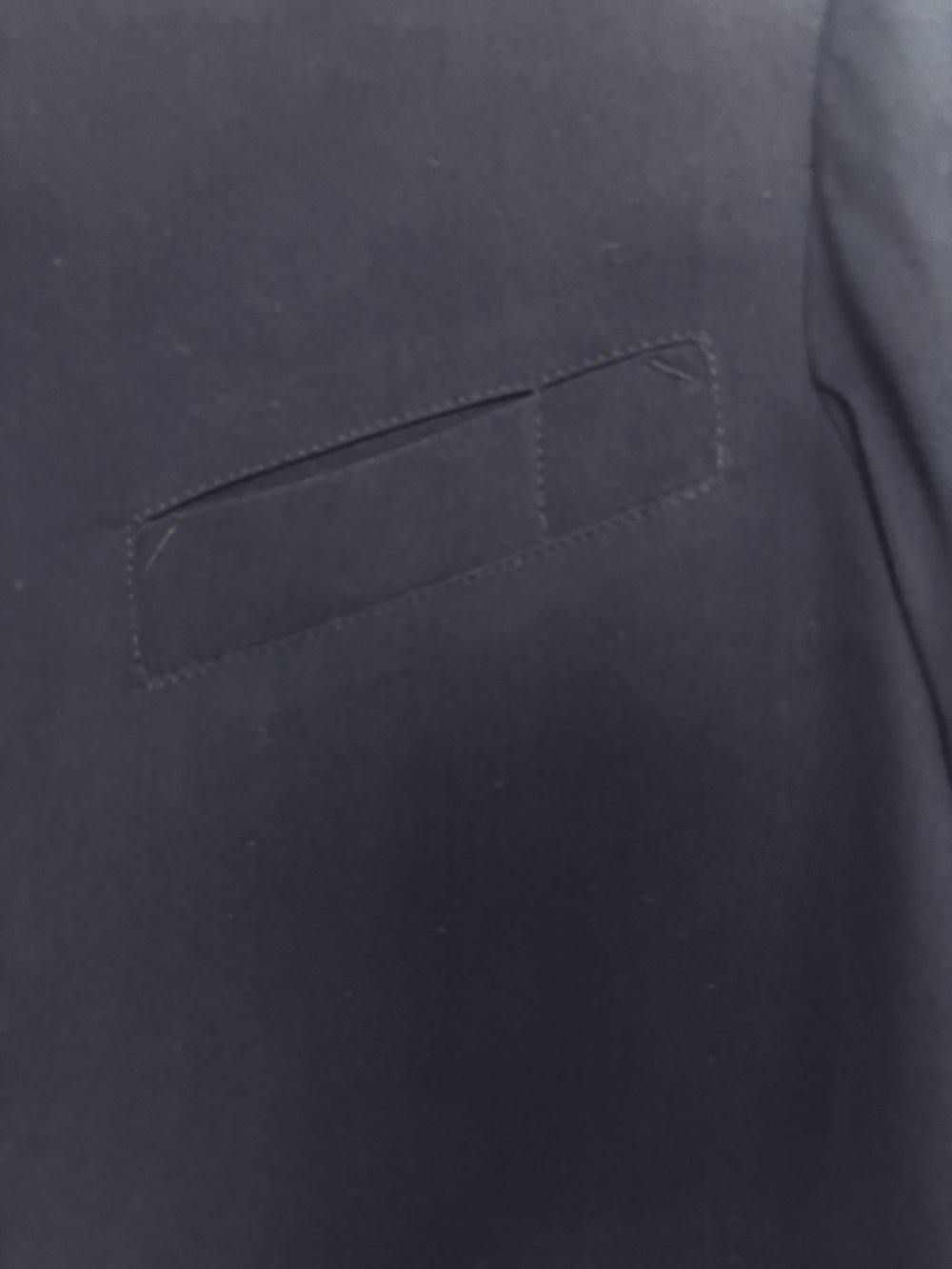 Jean Paul Gaultier S/S 1994 navy button jacket — JAMES VELORIA