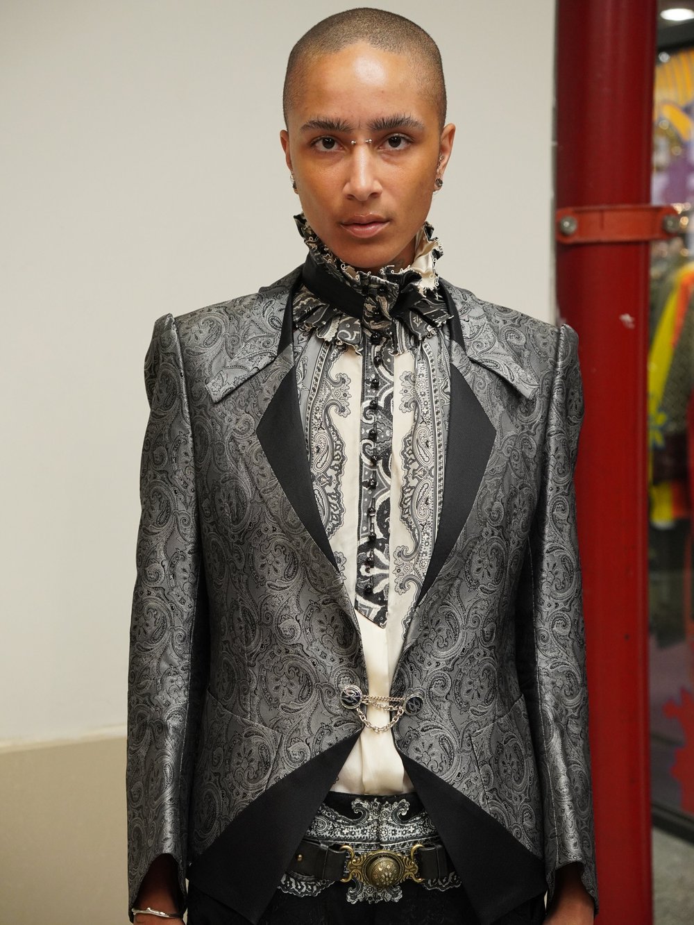 Balenciaga S/S 2006 silver chain clasp jacket — JAMES VELORIA