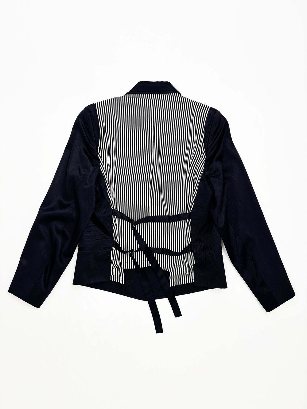 ann demeulemeester ストライプブルゾン Ann Demeulemeester striped back jacket — JAMES VELORIA