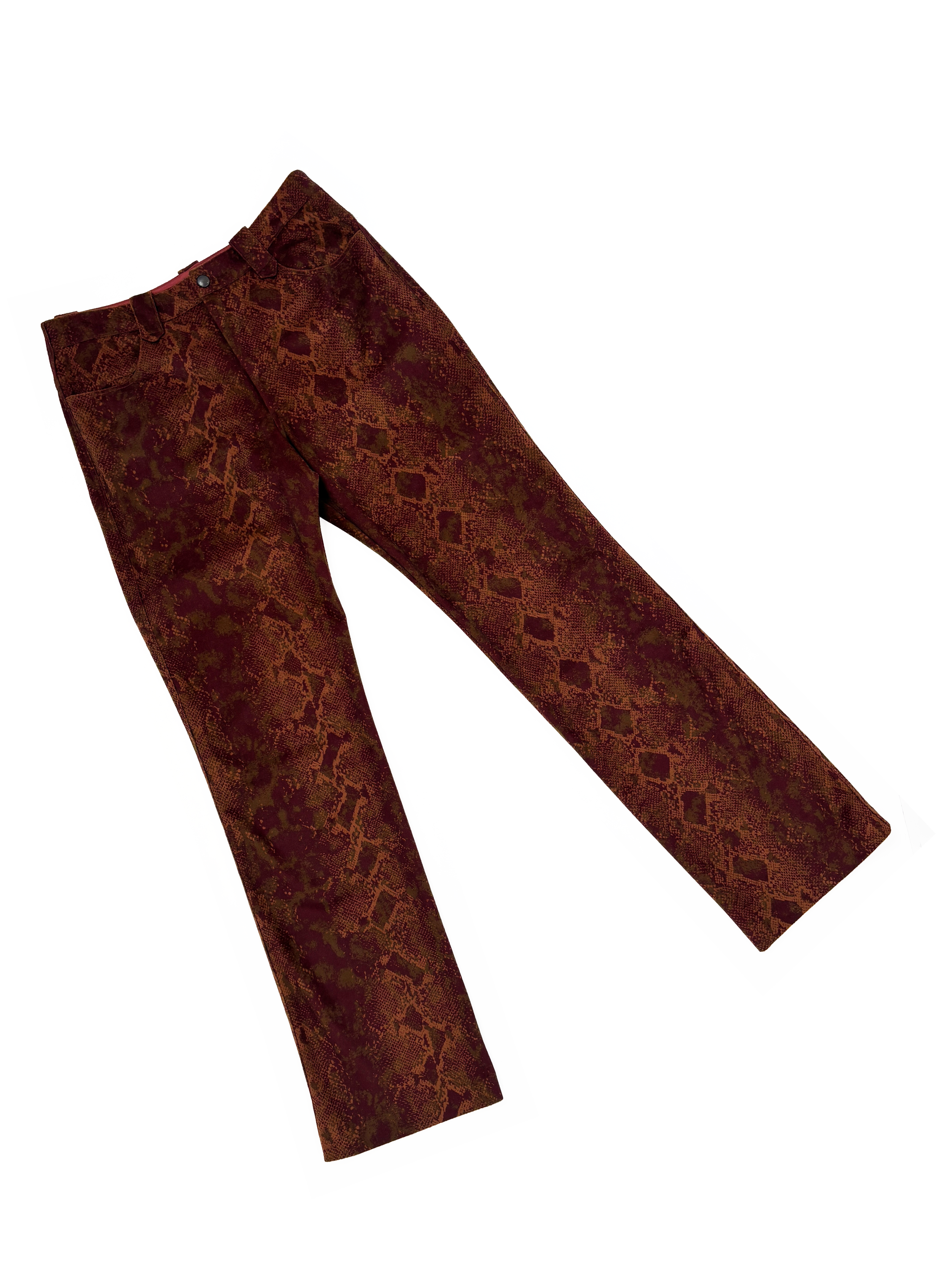 anna-sui-90s-python-print-velvet-pants-brown-orange-vintage-1990s.png