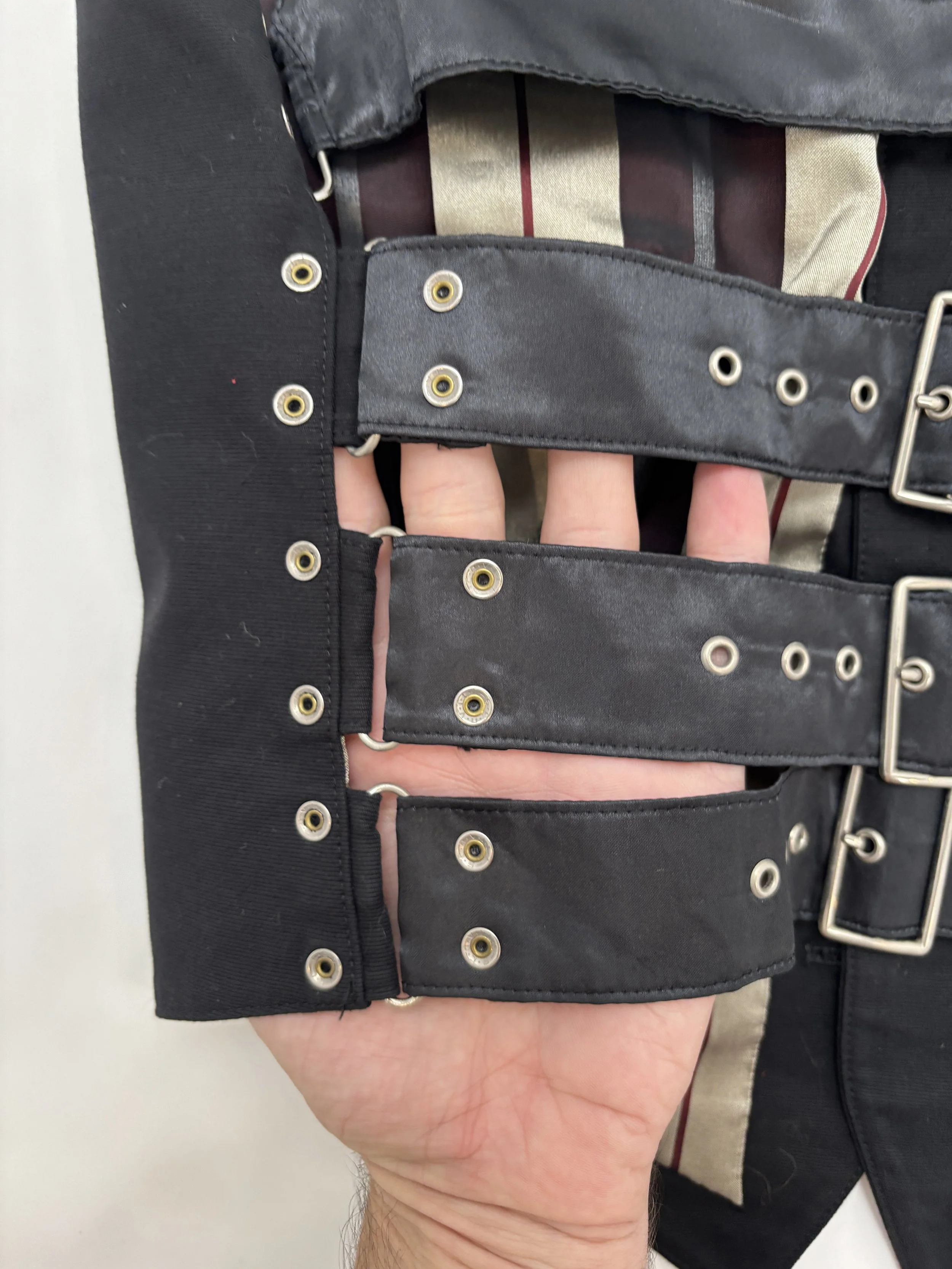 jean paul gaultier spring summer 1993 buckle strap bondage vest vintage