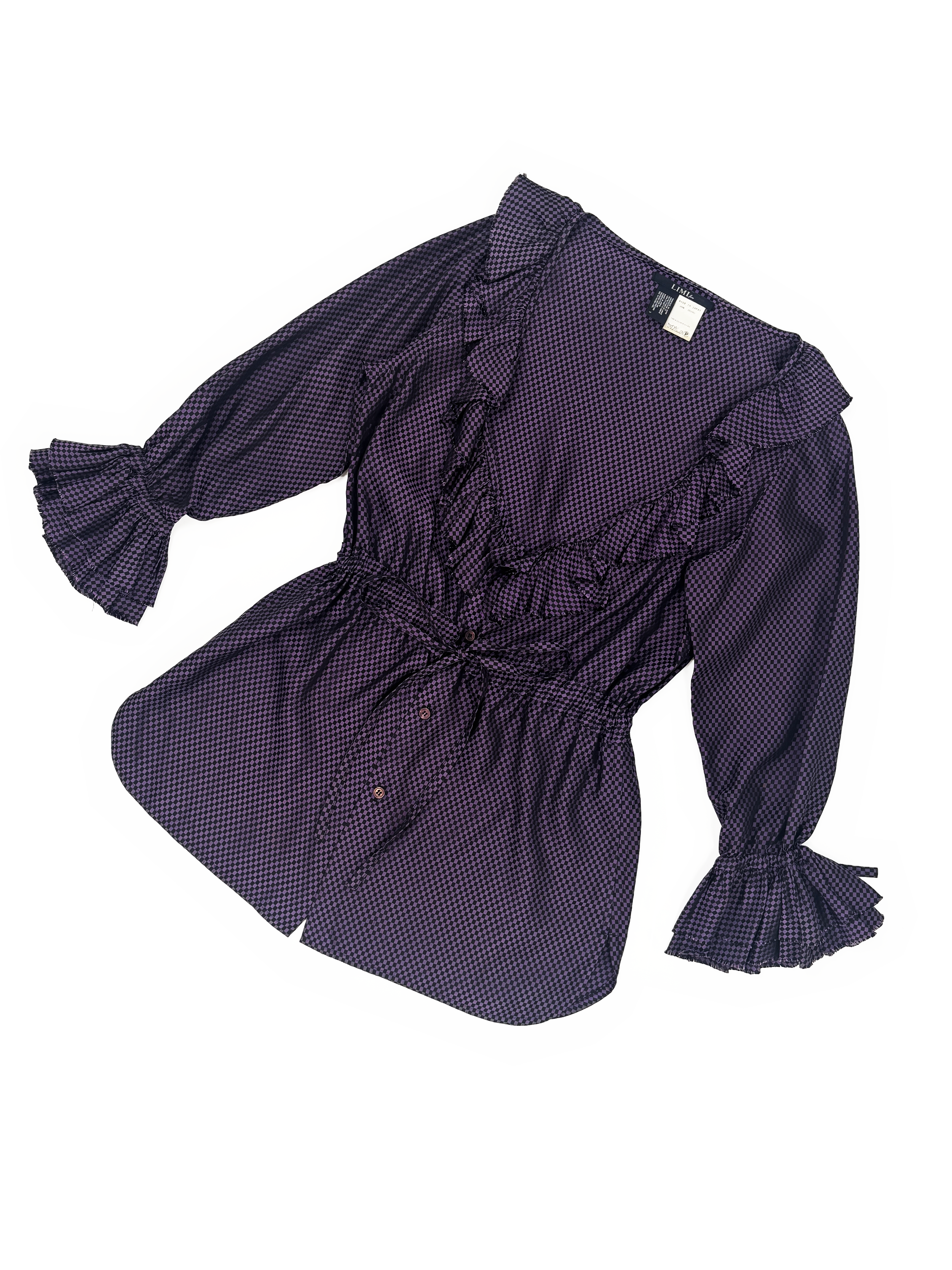 Limi Feu checker ruffle top