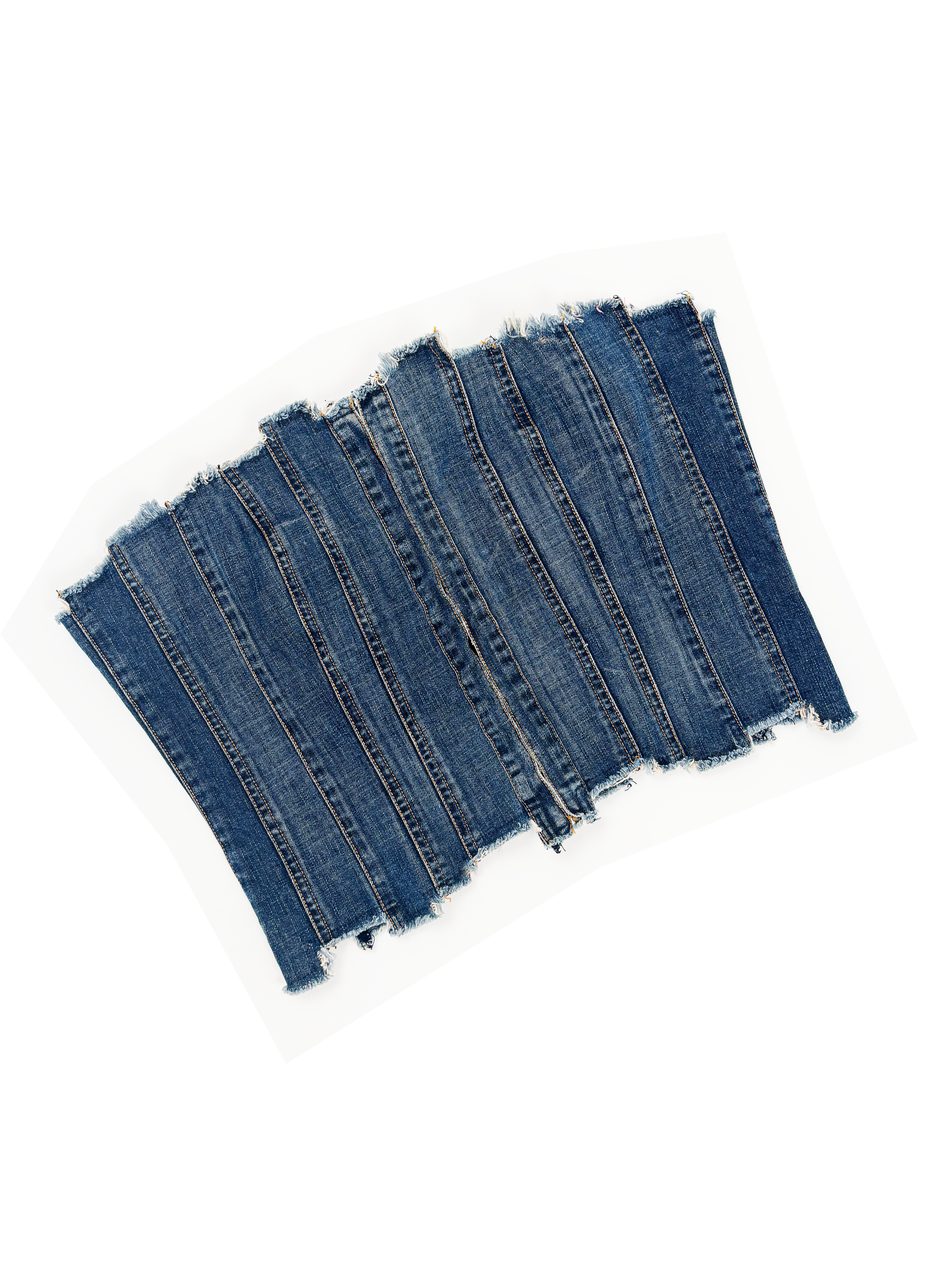 Plein Sud patchwork denim bustier