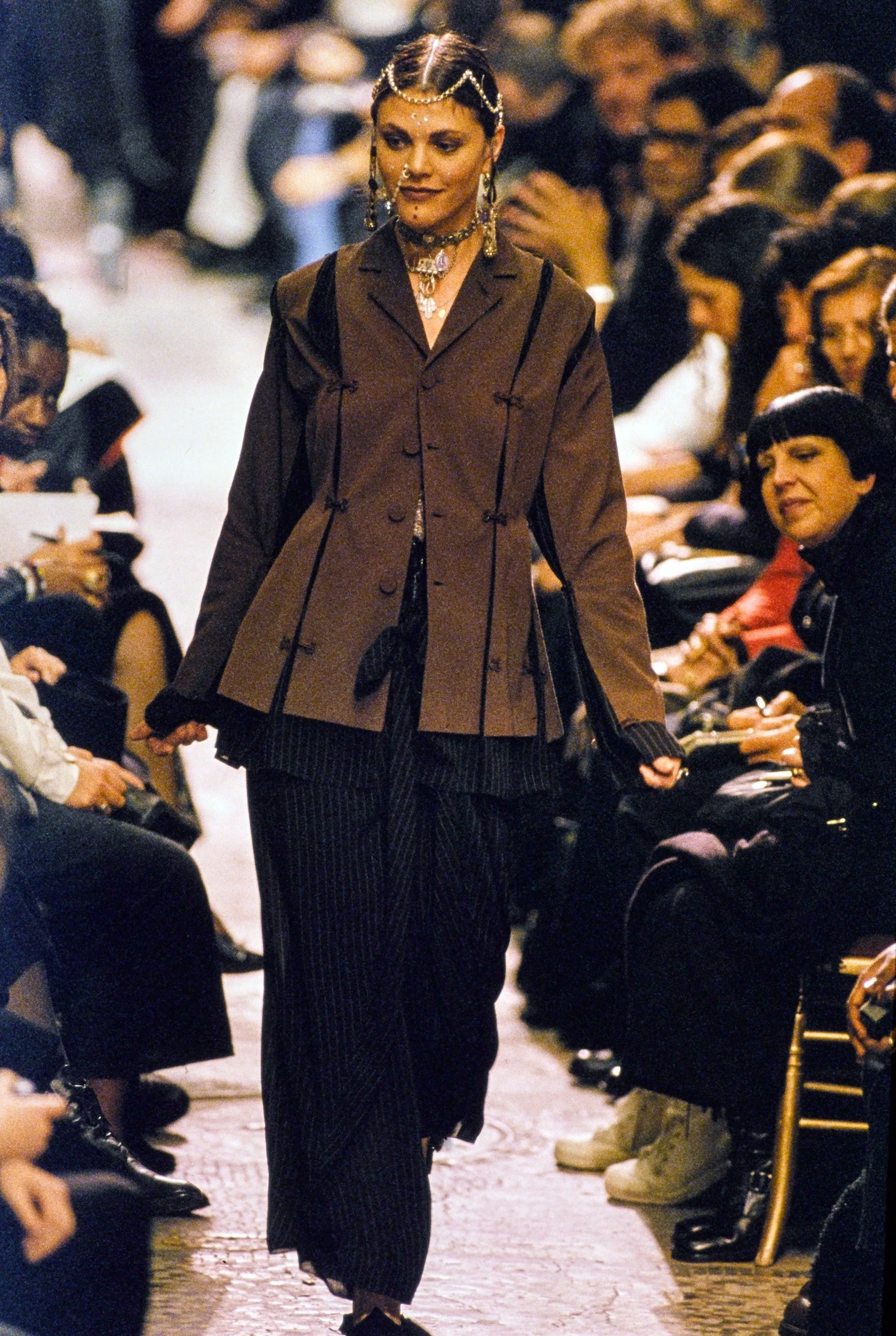 jean-paul-gaultier-spring-summer-1994-les-tatouages-ss-90s-1990s-vintage-jpg-hook-and-eye-jacket-deconstructed-blazer-expandable-pinstripe-runway.JPG