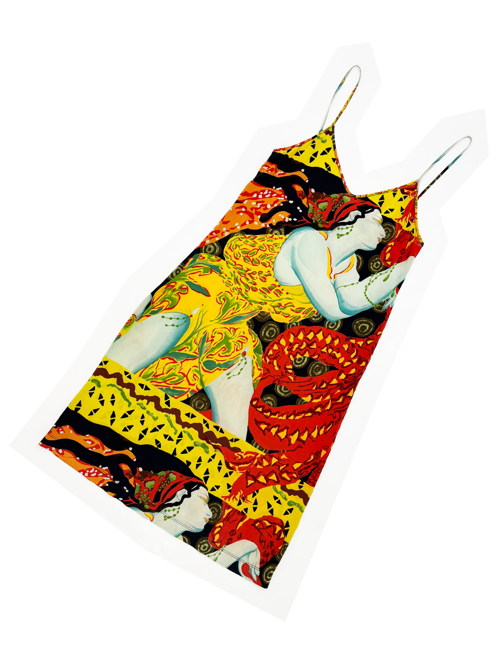 Jean Paul Gaultier F/W 2002 printed slip dress JAMES VELORIA Jean Paul Gaultier F/W 2002 printed slip dress JAMES VELORIA