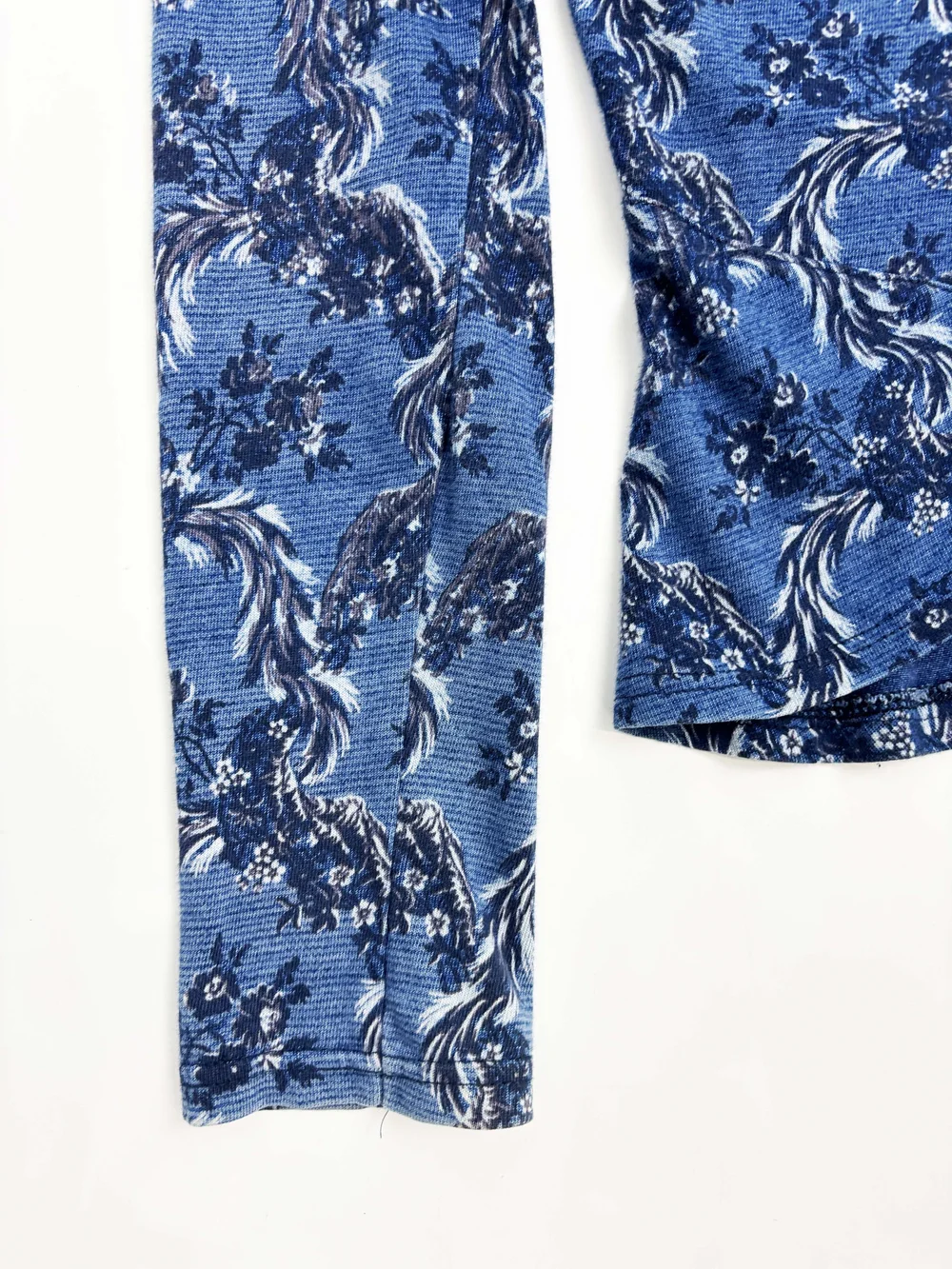 Vivienne Westwood F/W 1996 blue floral top — JAMES VELORIA