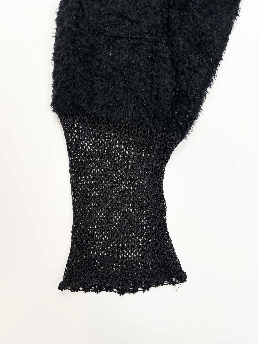 Issey Miyake F/W 1994 furry fishnet sweater — JAMES VELORIA