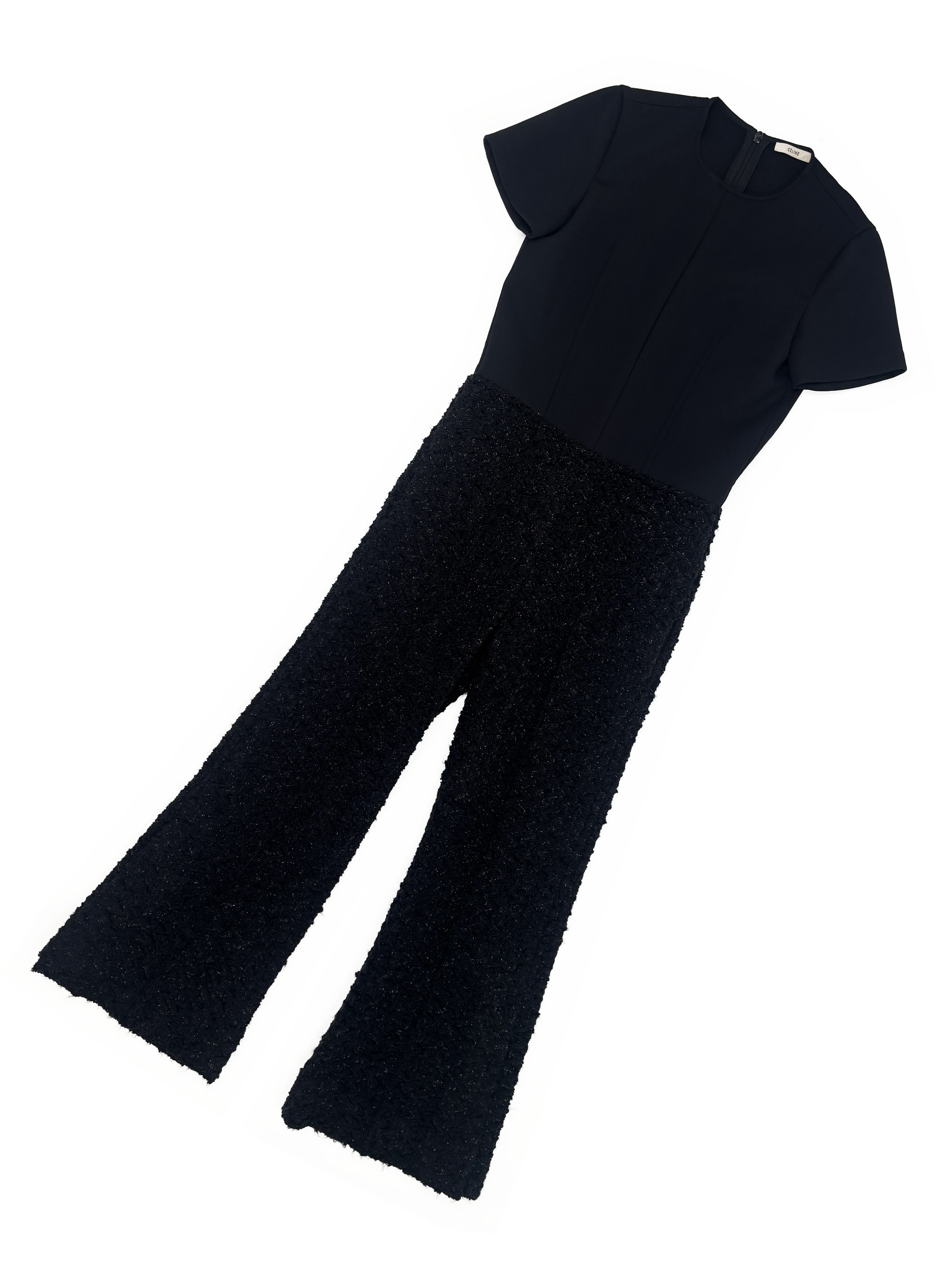 Celine black boucle jumpsuit