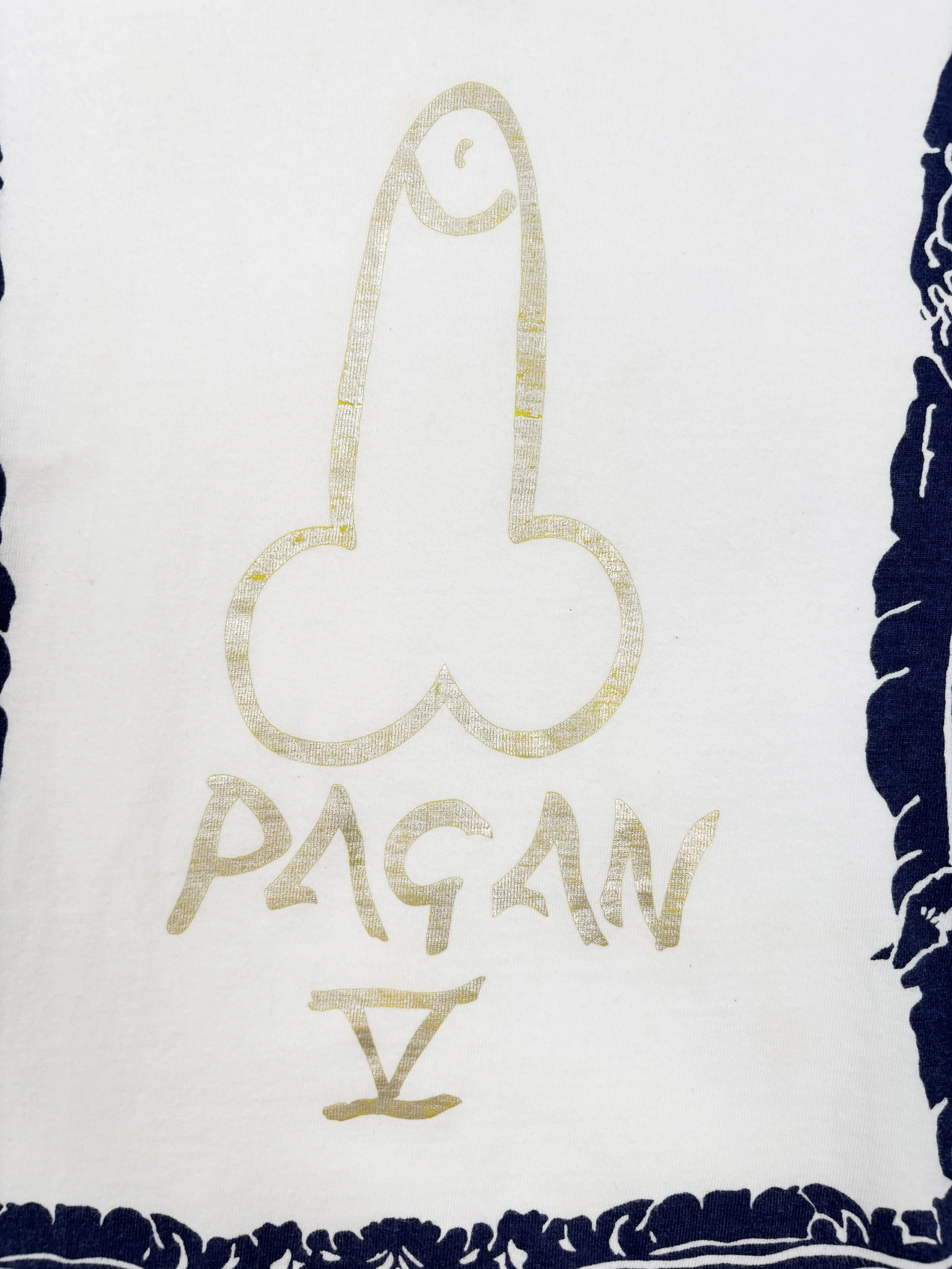 vivienne westwood penis print pagan v shirt spring summer 1990