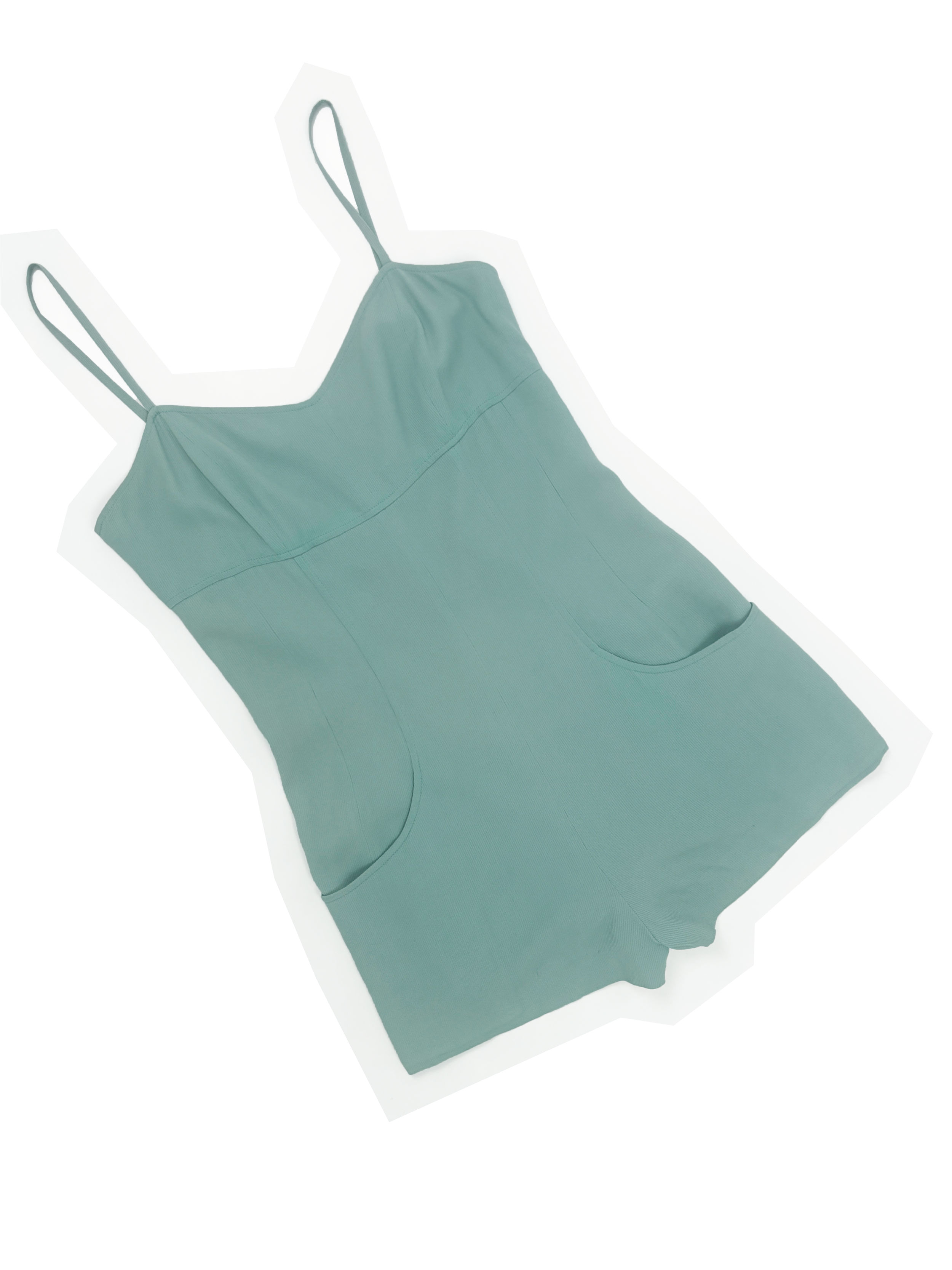 Chanel S/S 1997 teal romper