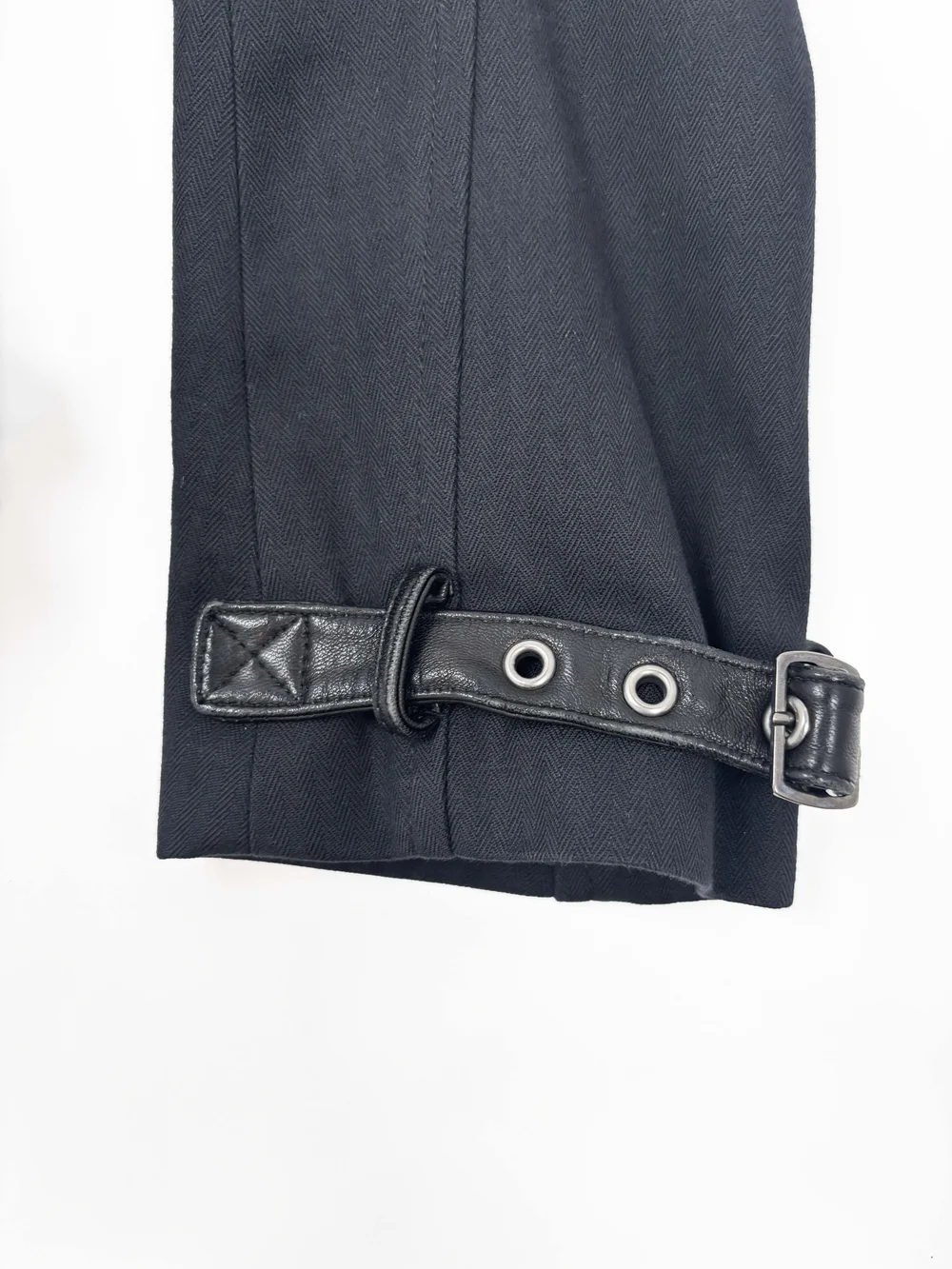 John Galliano F/W 2003 leather trim jacket — JAMES VELORIA