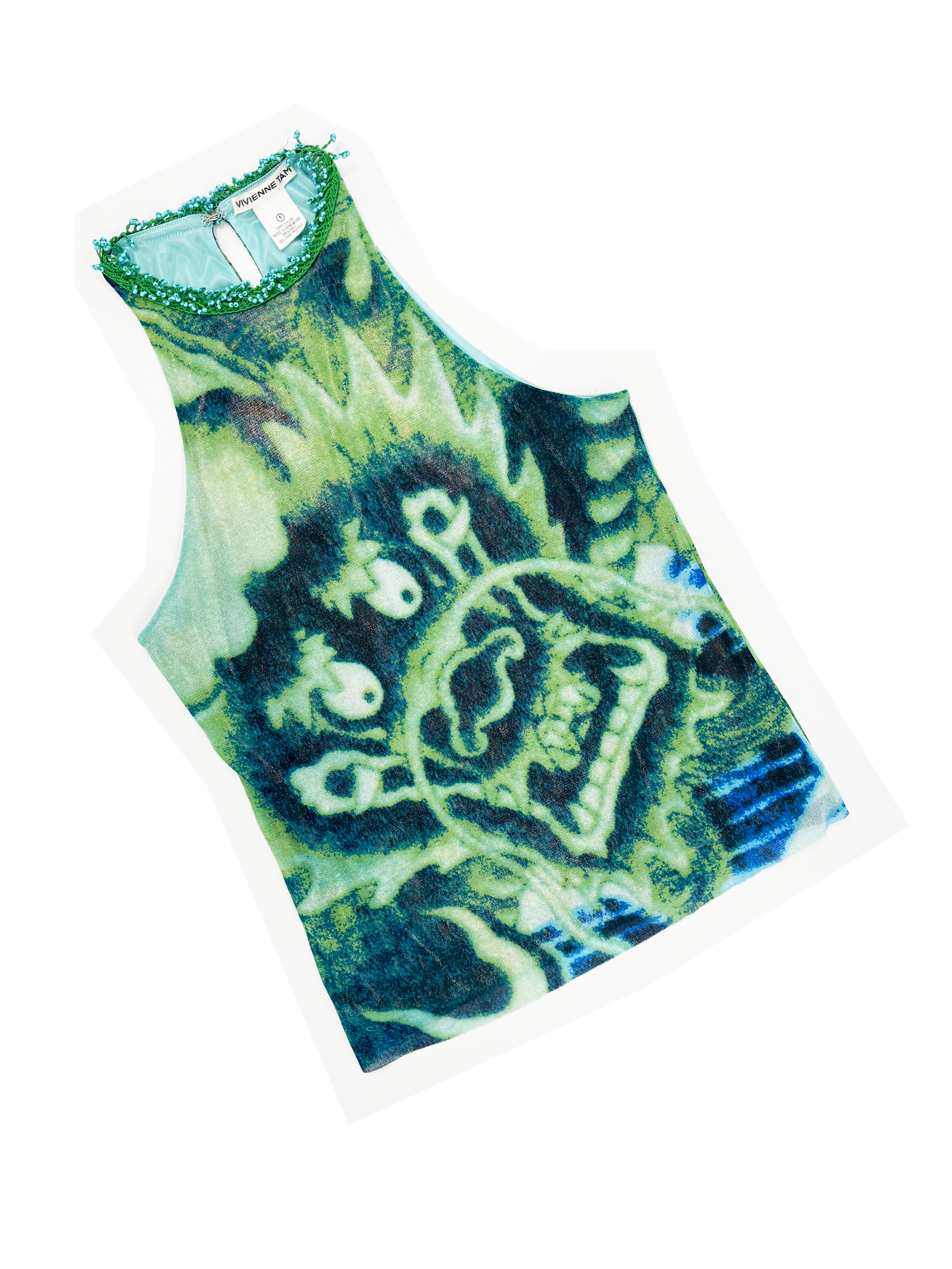 Vivienne Tam S/S 2000 dragon print tank top