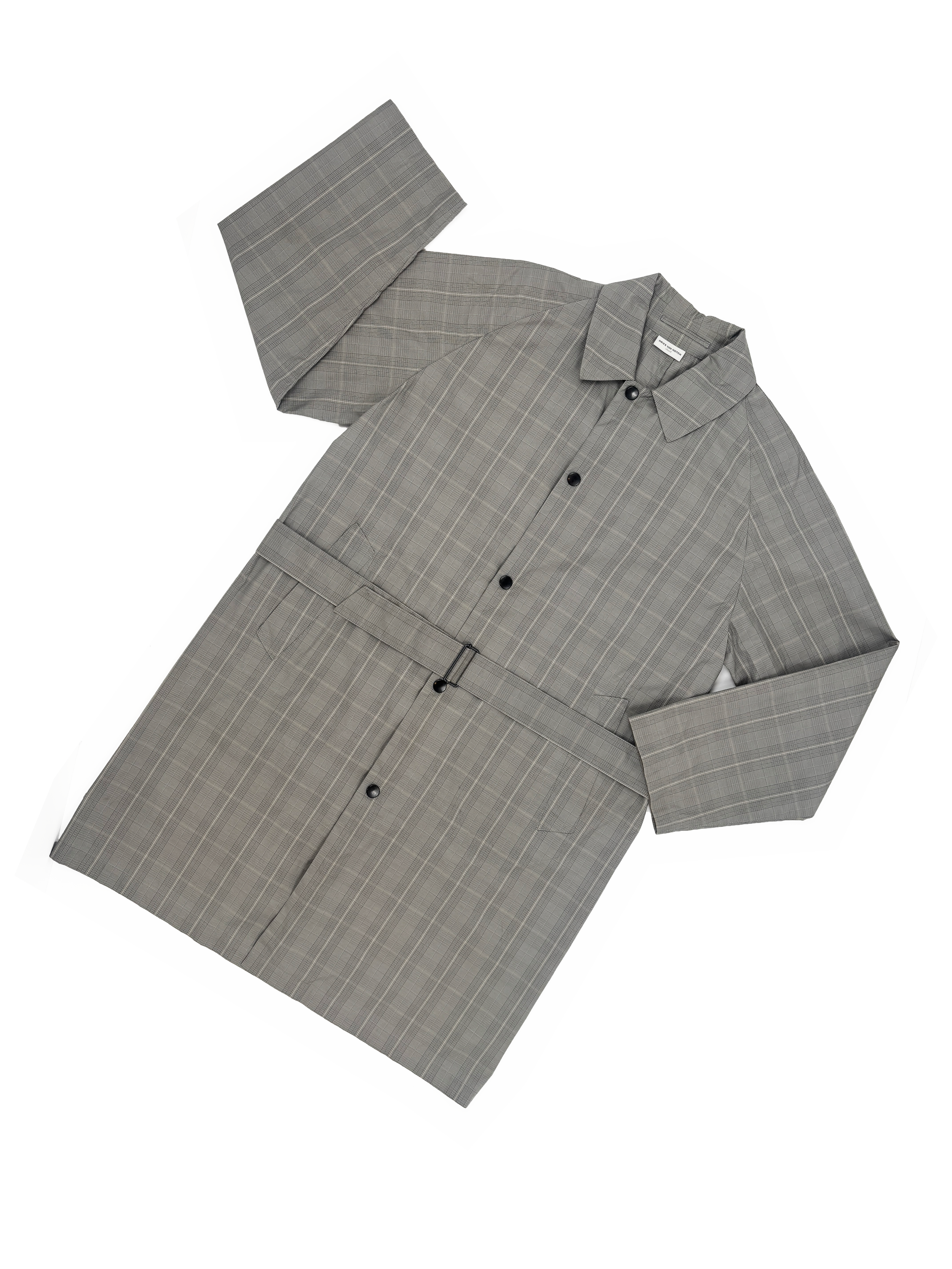 dries-van-noten-gray-plaid-trench-coat-vintage-menswear-belted.png