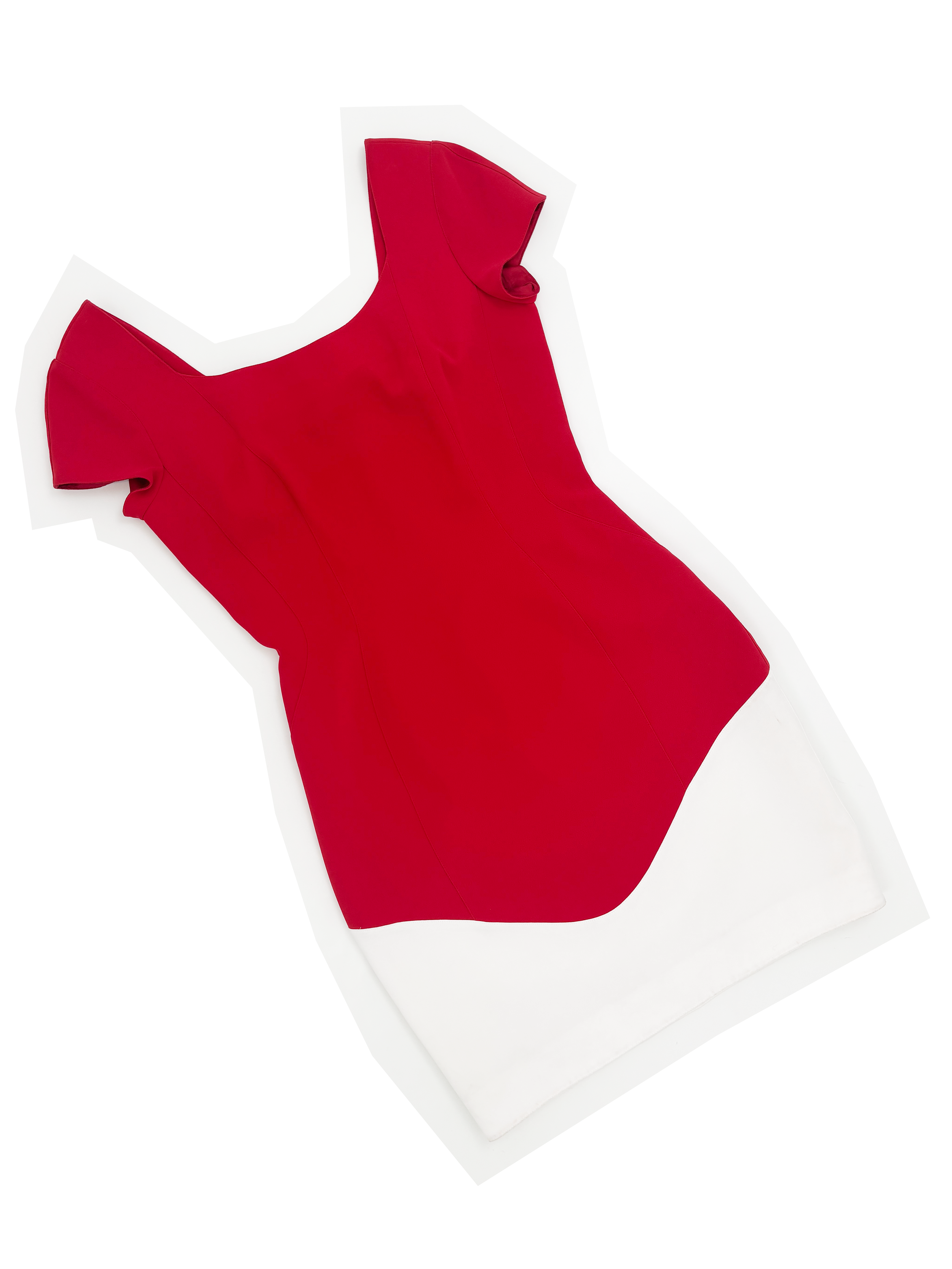 Thierry Mugler S/S 1999 red and white dress