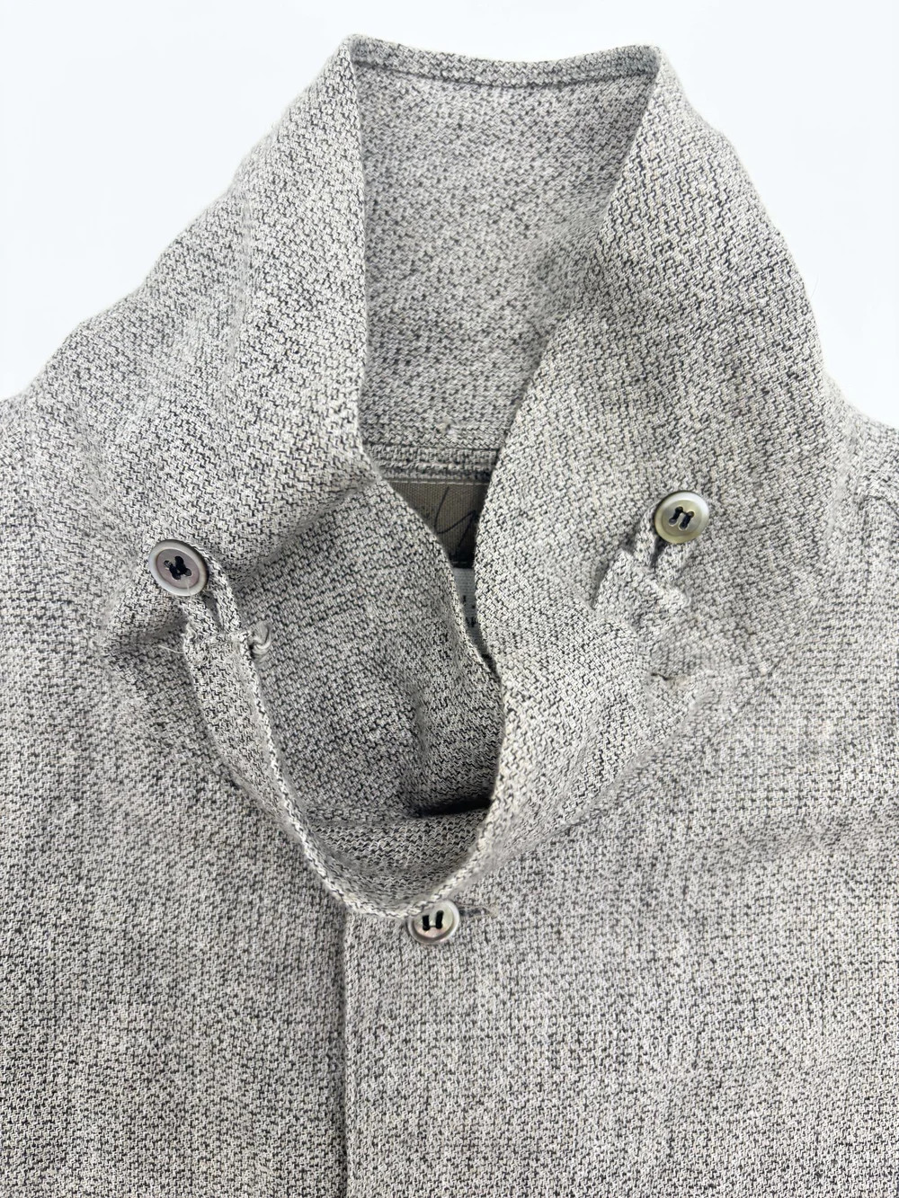Yohji Yamamoto pour Homme 80s gray shirt — JAMES VELORIA