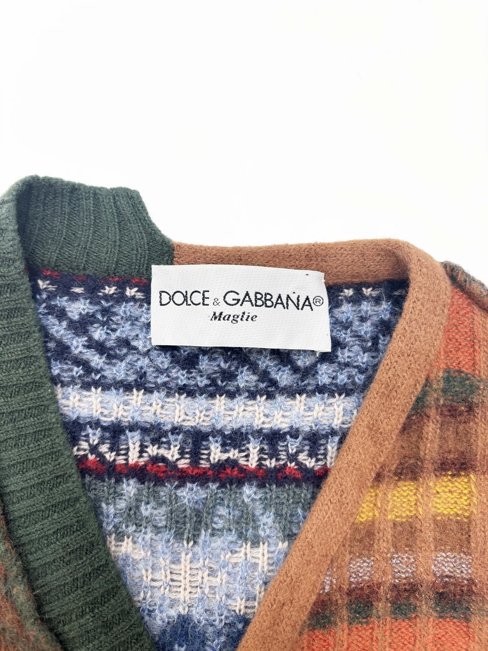 Dolce & Gabbana 90s mixed knit vest — JAMES VELORIA