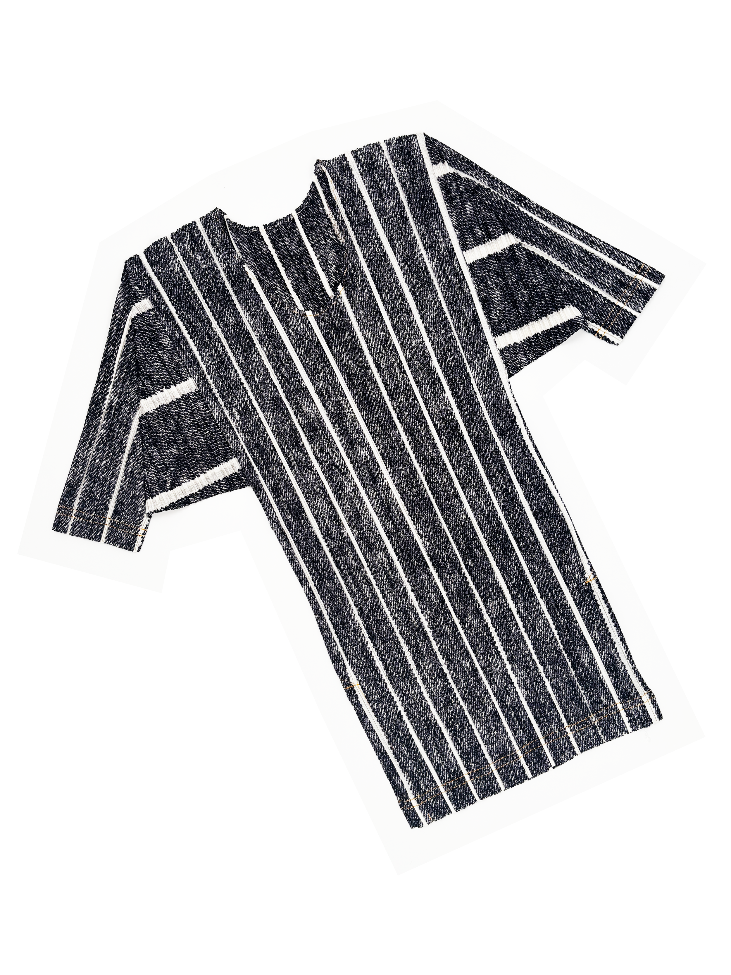 Pleats Please 1999 striped pleated top
