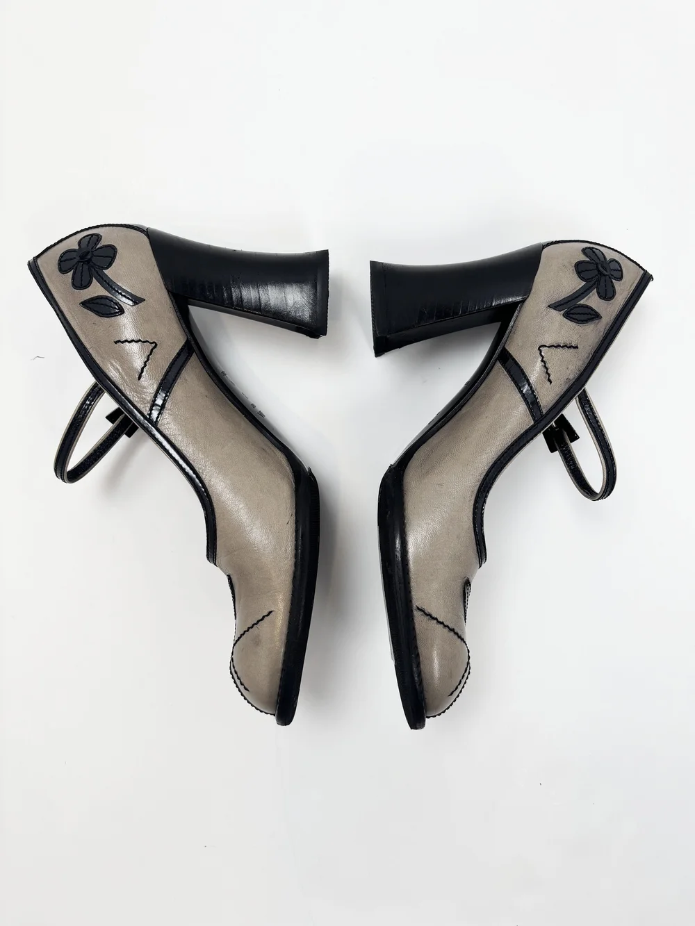 Prada F/W 1996 flower applique heels — JAMES VELORIA