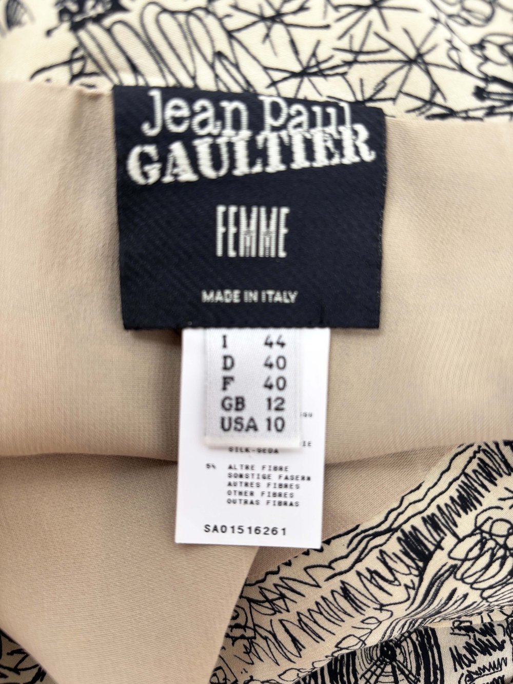 Jean Paul GAULTIER ペイズリー柄 スカート 40 Jean Paul Gaultier F/W 2005 silk Paris print skirt — JAMES VELORIA