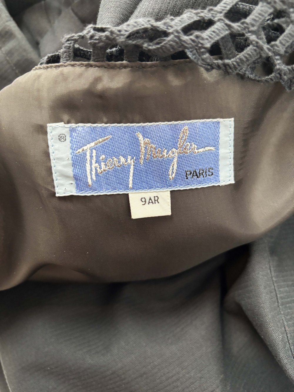 Thierry Mugler 90s fishnet bustier dress — JAMES VELORIA