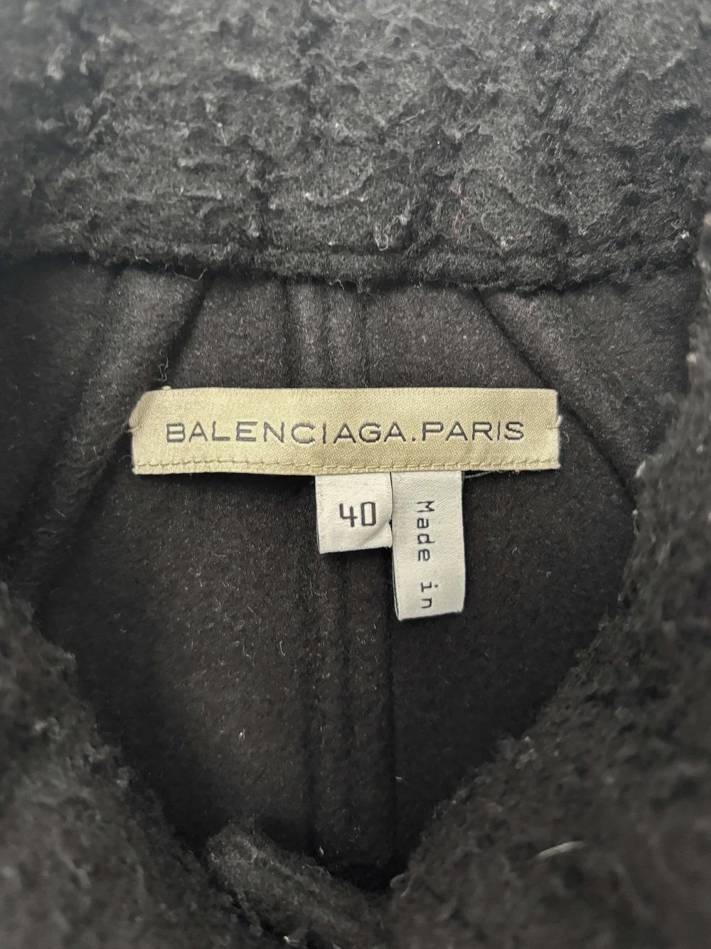 Balenciaga F/W 2003 textured black swing jacket — JAMES VELORIA