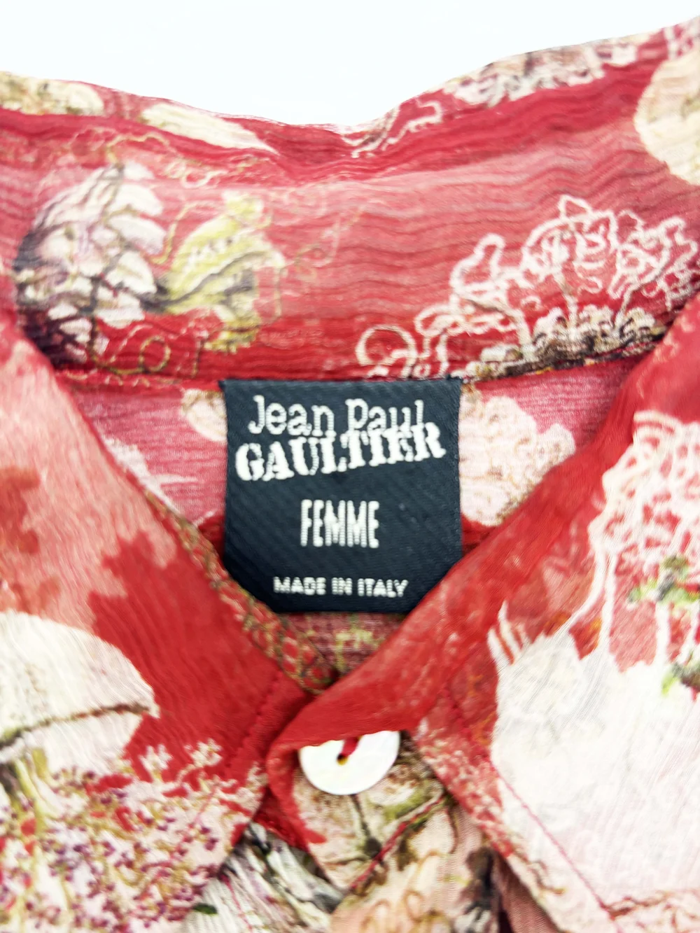 Jean Paul Gaultier jellyfish print silk shirt — JAMES VELORIA