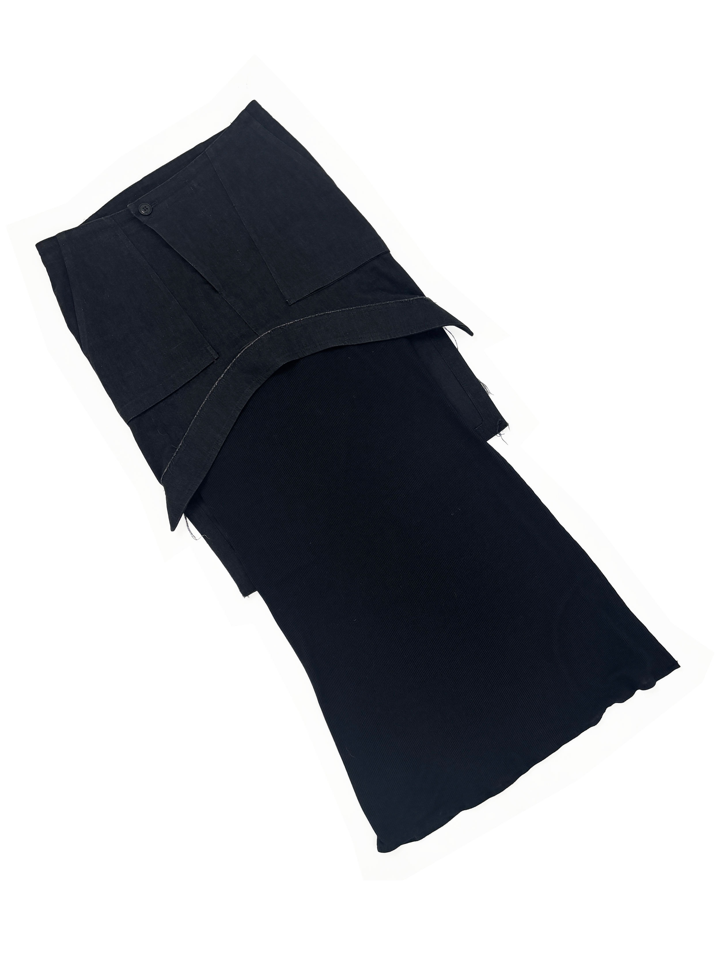 yohji-yamamoto-ys-black-layered-skirt-denim-jersey-stretch-maxi-raw-edge-vintage-y2k-japan.png