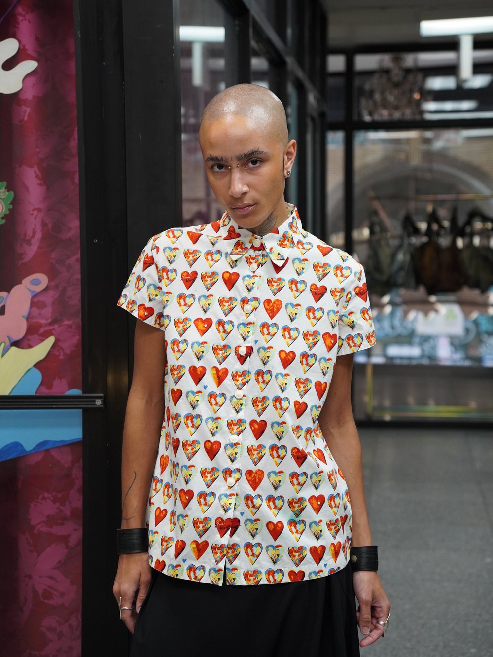 Gianni Versace S/S 1997 heart print shirt — JAMES VELORIA