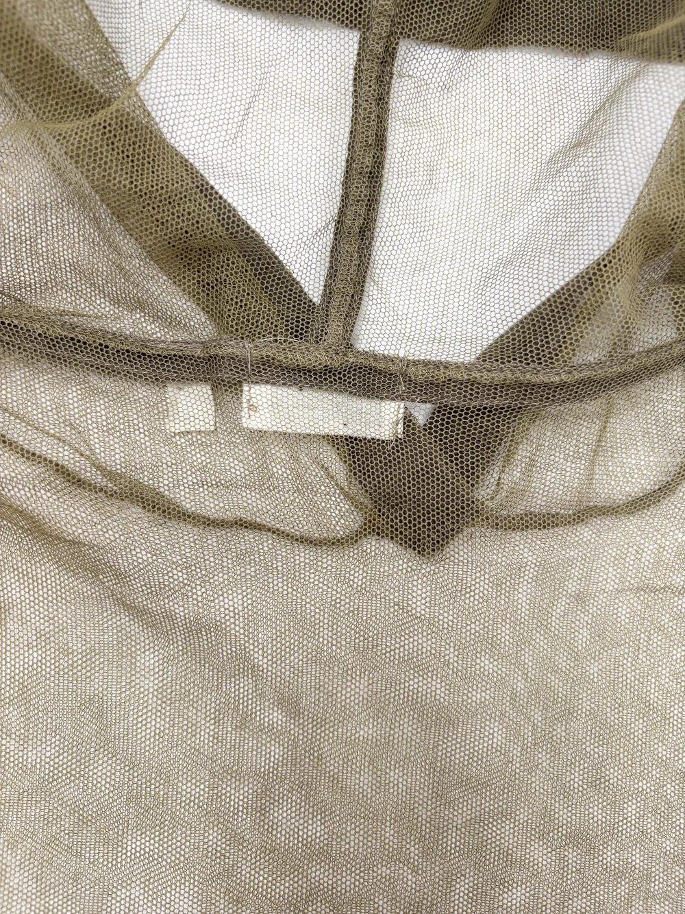 Helmut Lang 1999 fishnet hooded top — JAMES VELORIA