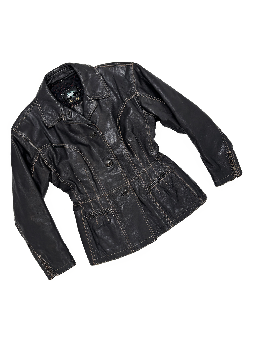90s Jean Paul Gaultier レザージャケット 牛革 46 jean-paul-gaultier-cuir-