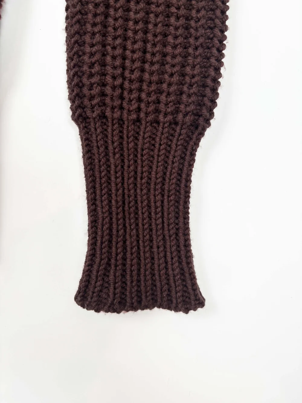 Rick Owens F/W 2014 brown chunky knit sweater — JAMES VELORIA