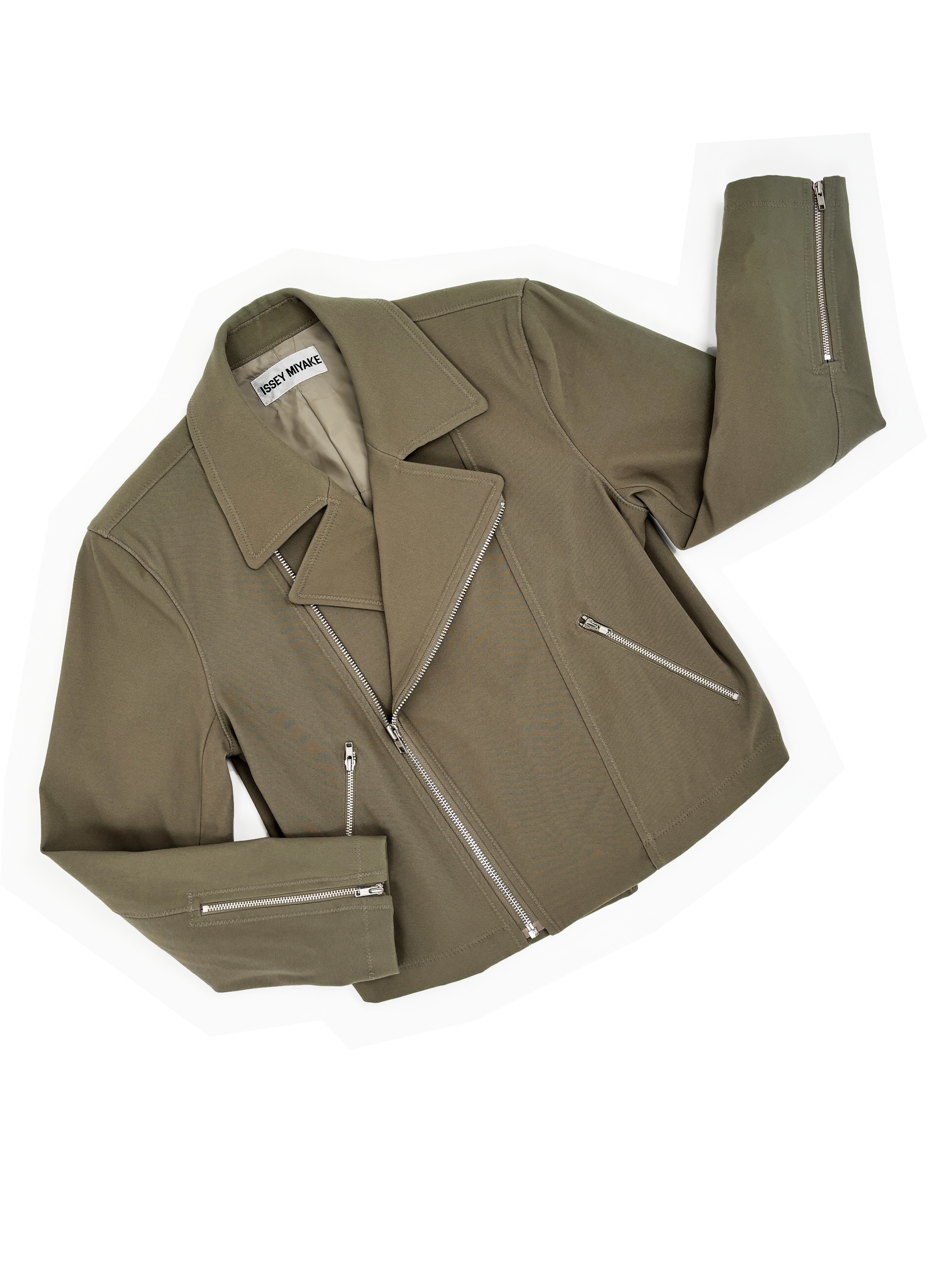 Issey Miyake 1991 moto zip jacket